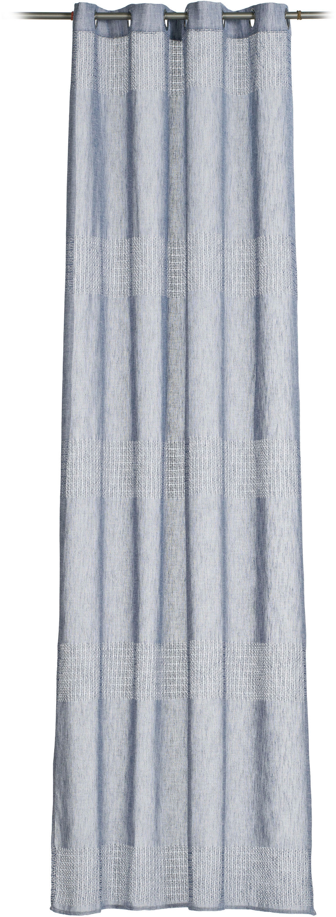 Gewebe Gözze (1 Vorhang St.), HxB: »Marrakesch Ösenschal«, 245x140, transparentes - Querstreifen inkl.