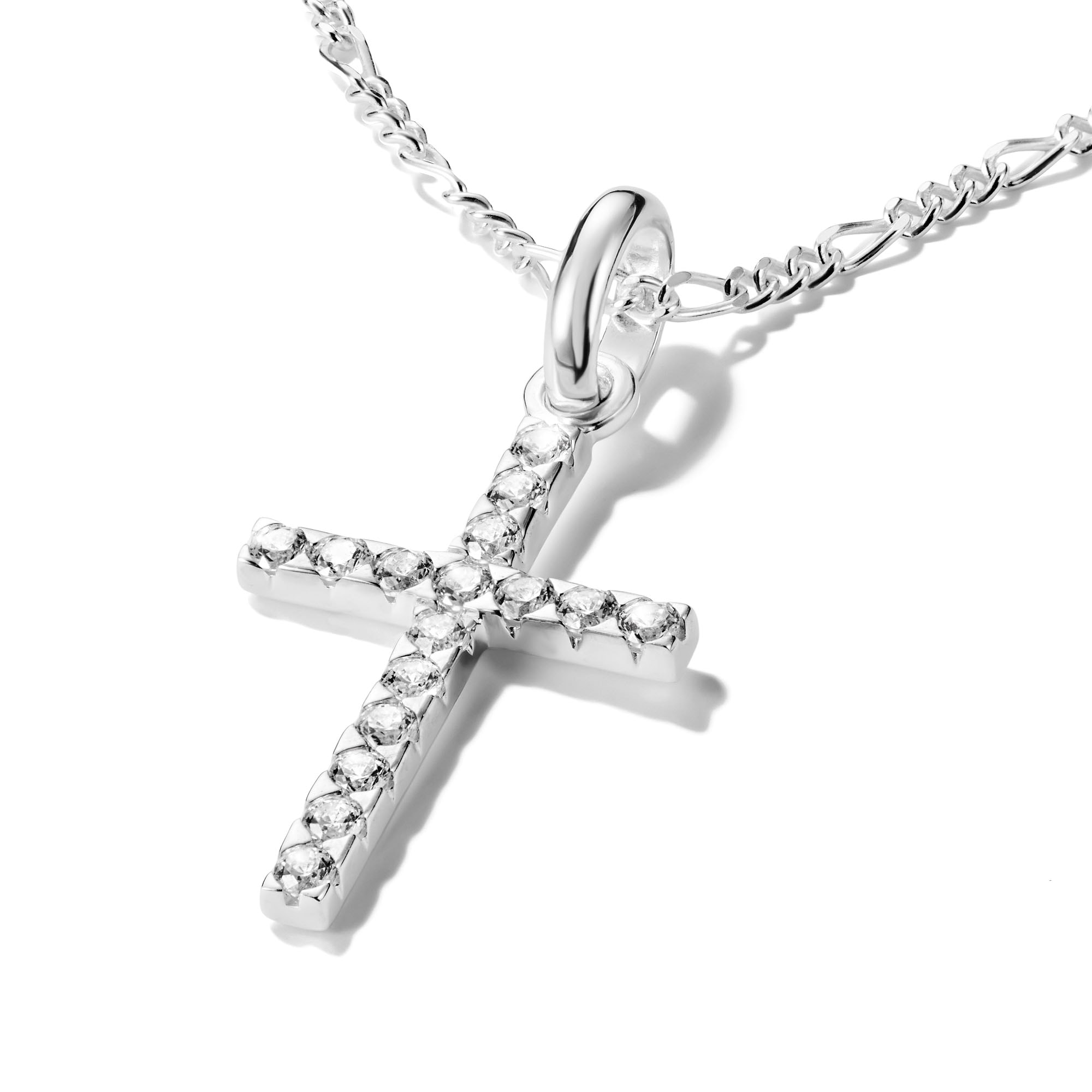 THOMAS SABO Charm Kreuz »Charm Kreuz - Connect« mit Zirkonia (synth.)