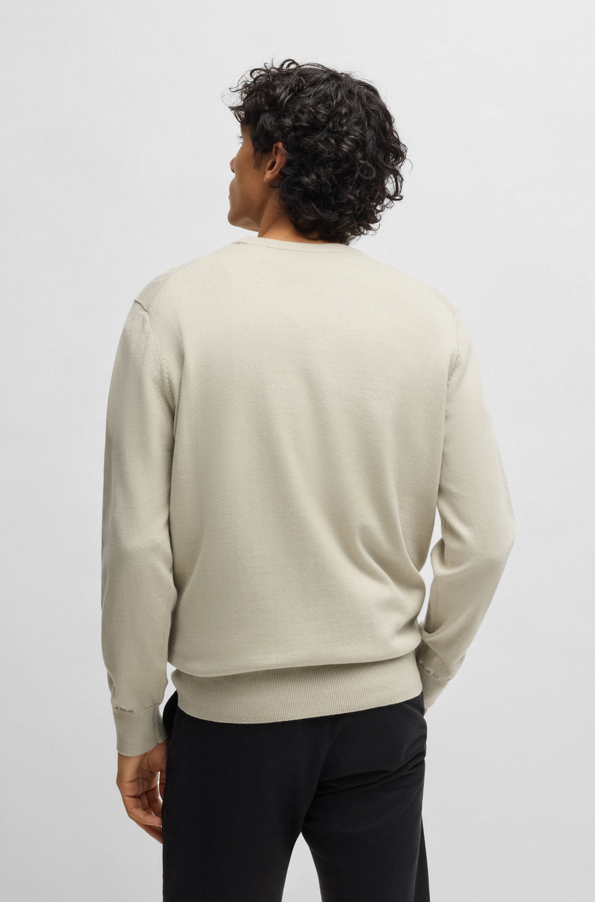 BOSS ORANGE Strickpullover »Kanovano_S 1026«, mit Rundhalsausschnitt