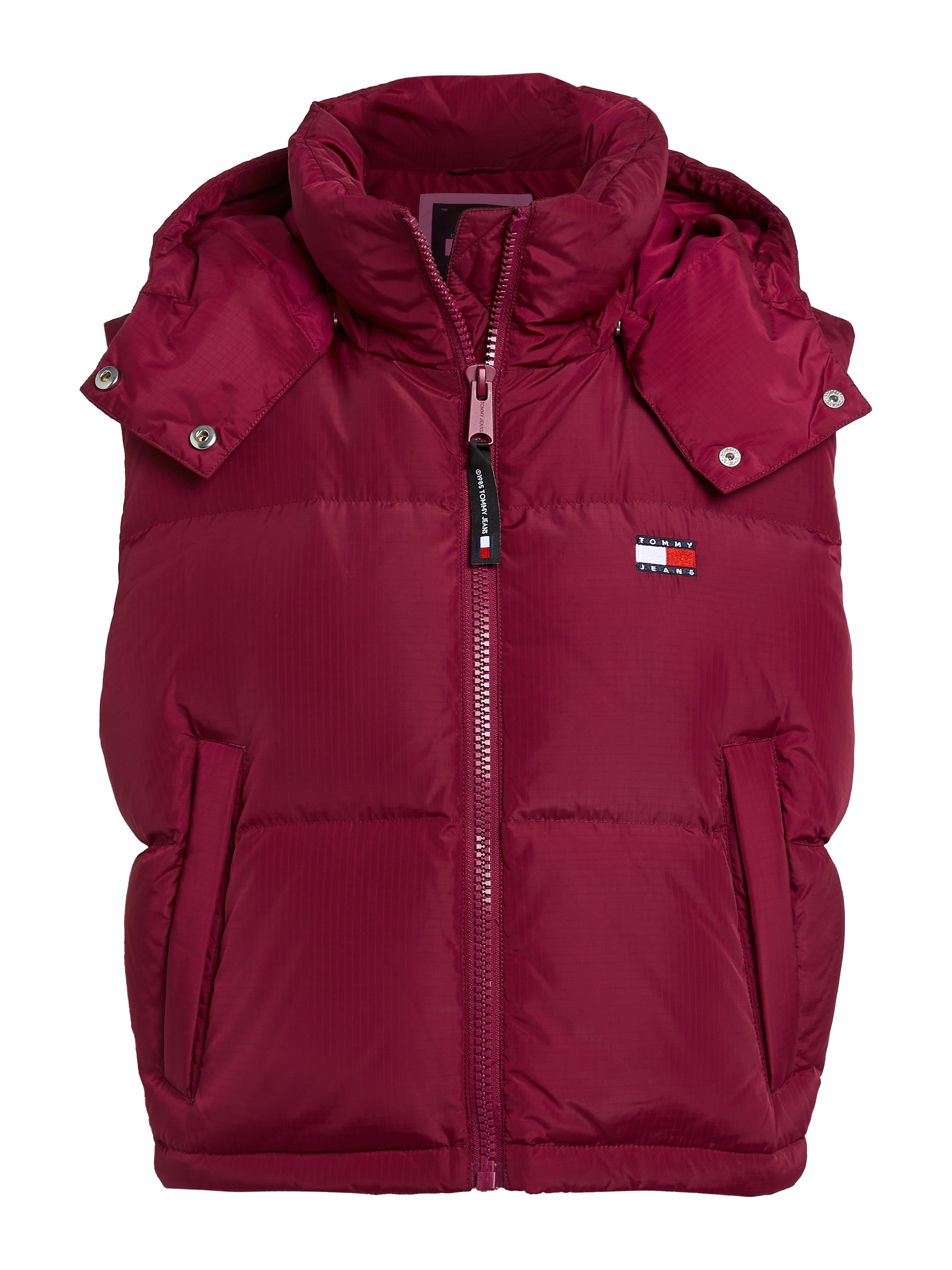 Tommy Jeans Steppweste »TJW CRP ALASKA PUFFER VEST«, in modischer Cropped Form, Puffer