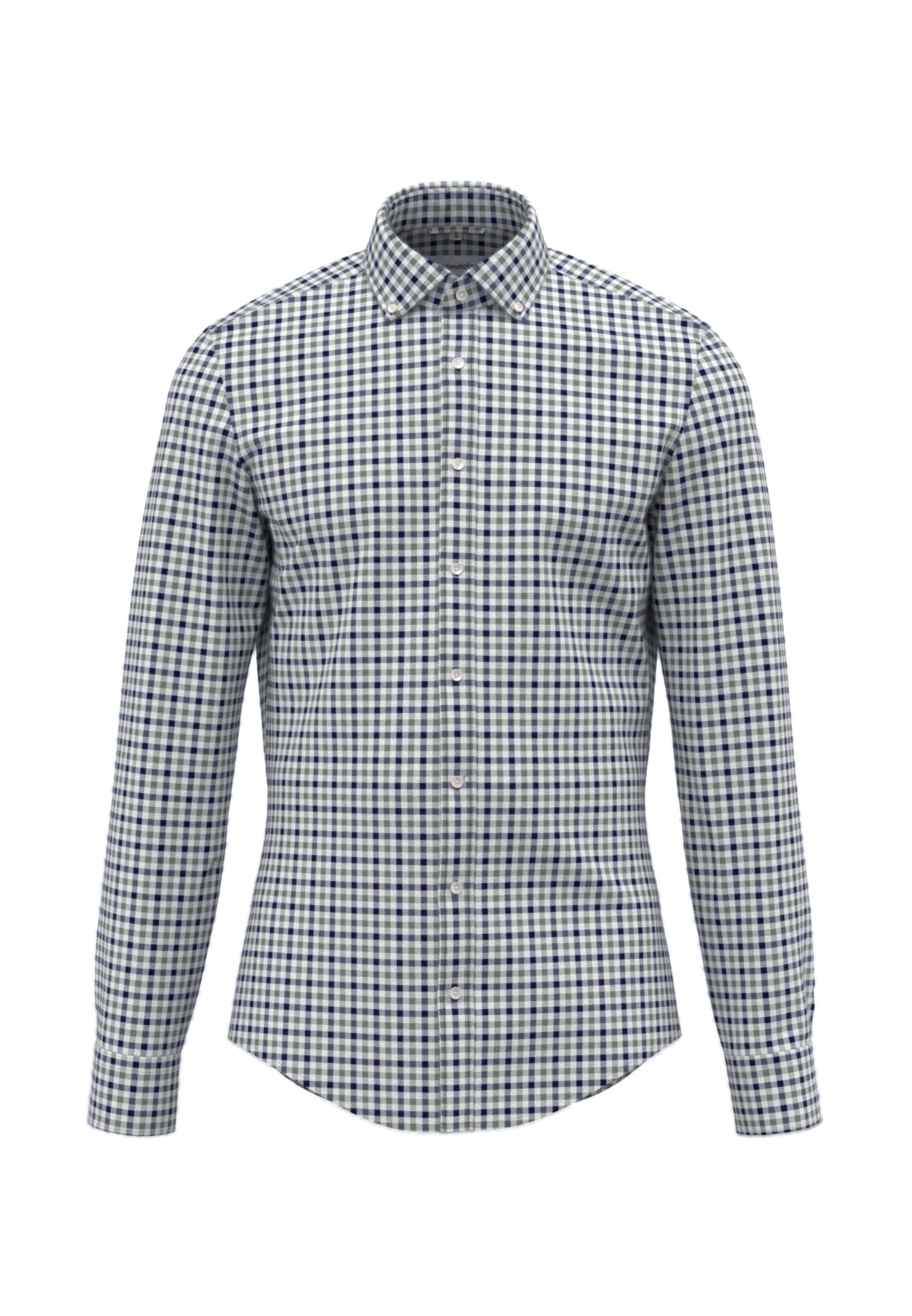 seidensticker Flanellhemd »Shaped« Shaped Langarm Button-Down-Kragen Karo