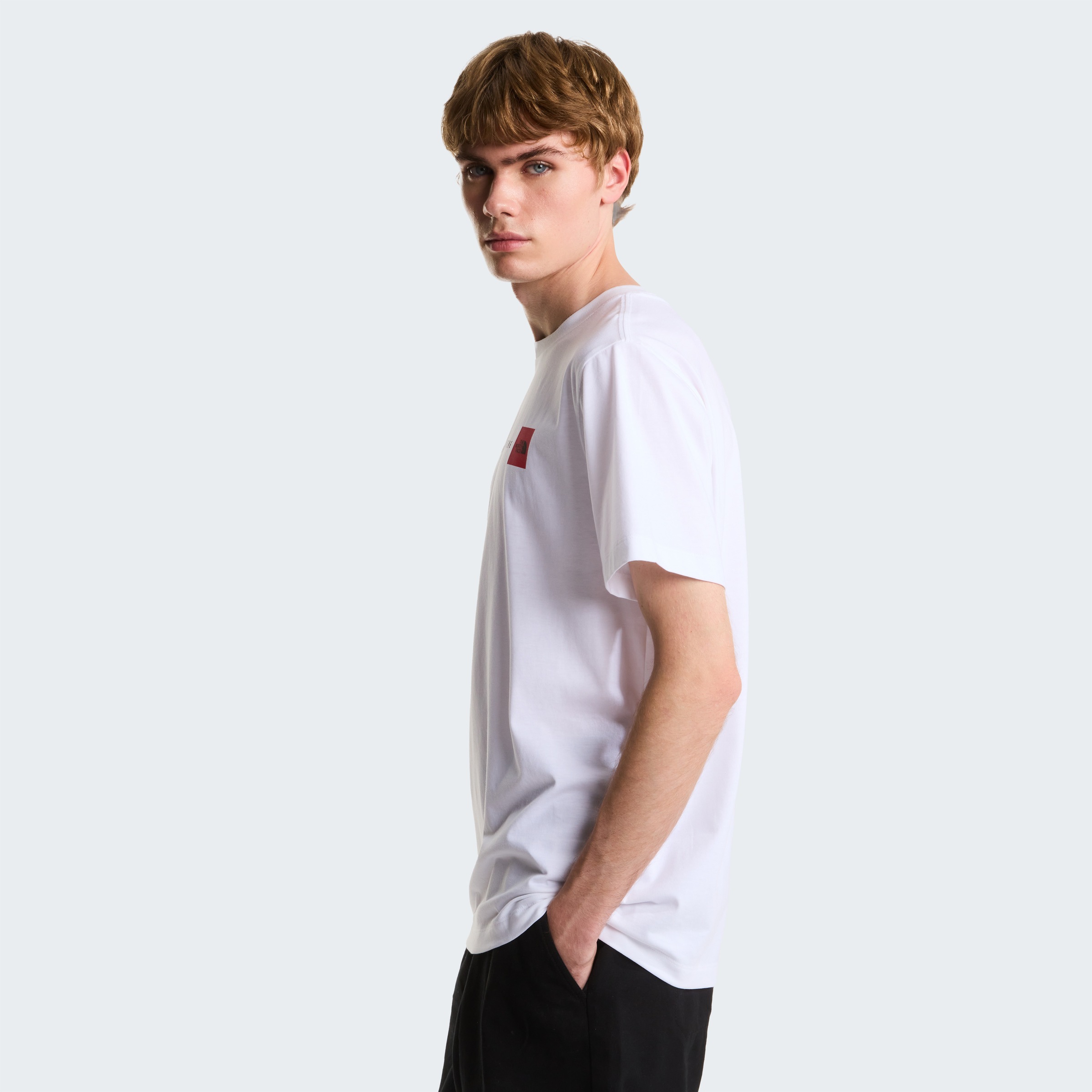 The North Face T-Shirt »M NEVER STOP EXPLORING REGULAR SHORT SLEEVE TEE-GRAPHIC« normale Passform, kurze Ärmel, für Sport und Freizeit