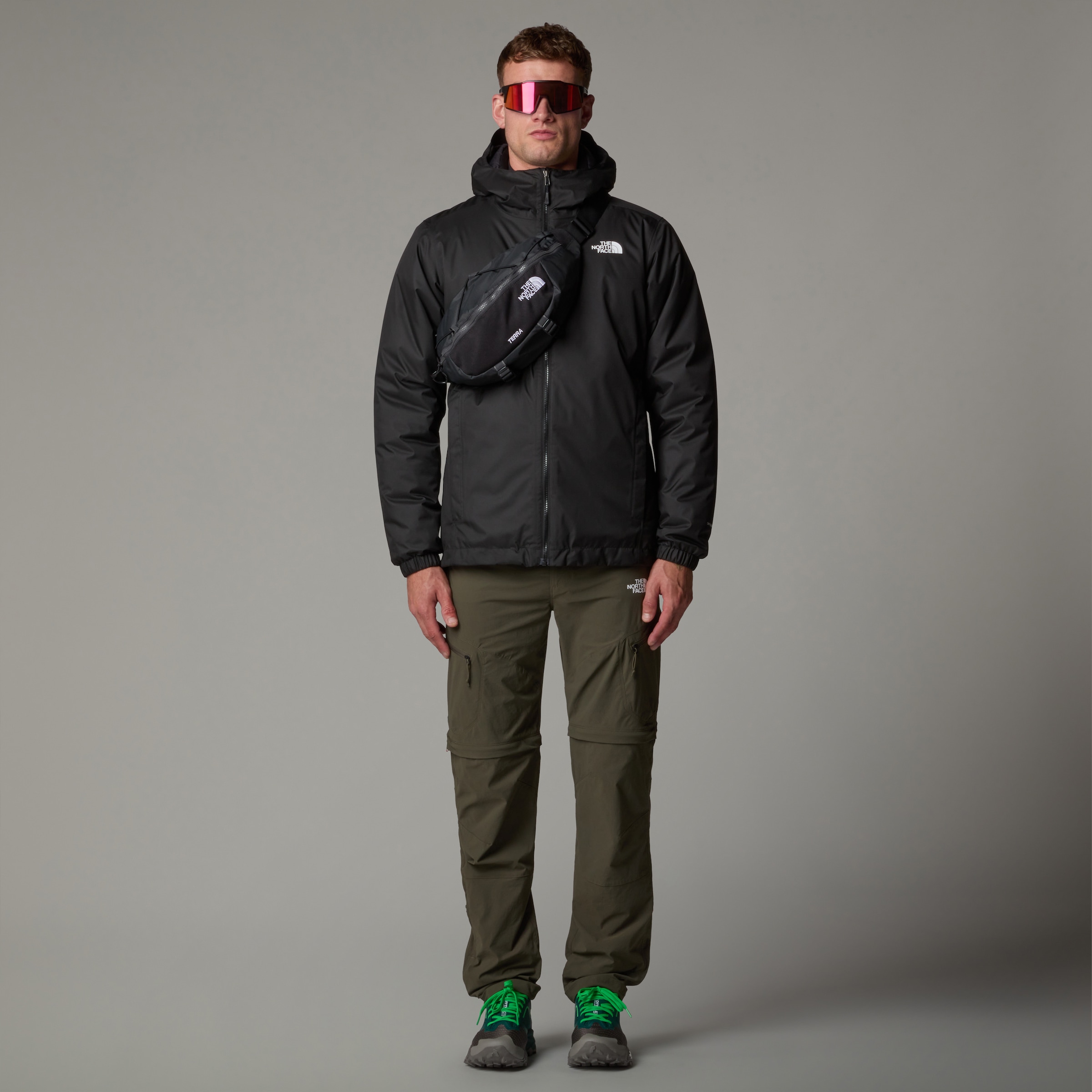 The North Face Funktionsjacke »M QUEST INSULATED JACKET«, (1 St.), mit Kapuze, mit Logodruck