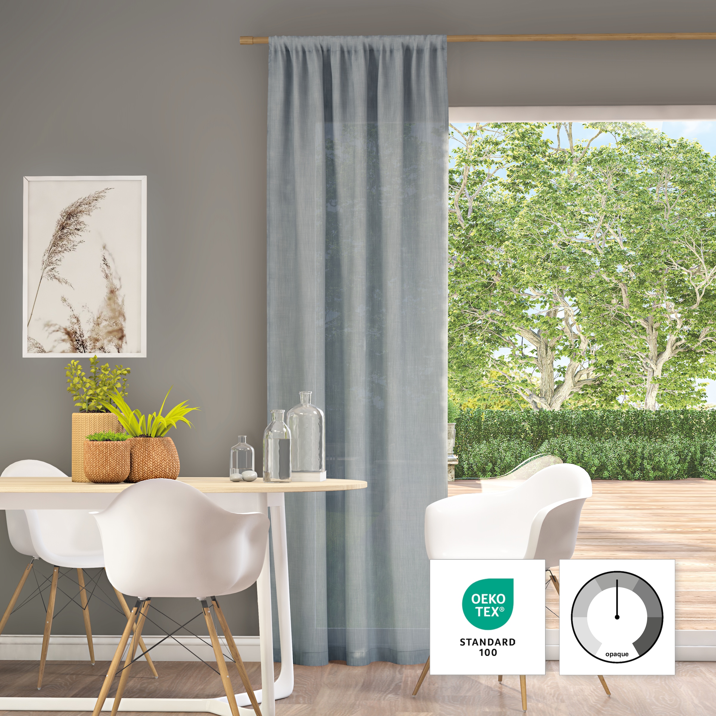 Neutex for you! Vorhang »Mara-ECO« Stangendurchzug 1 Stk. tlg.