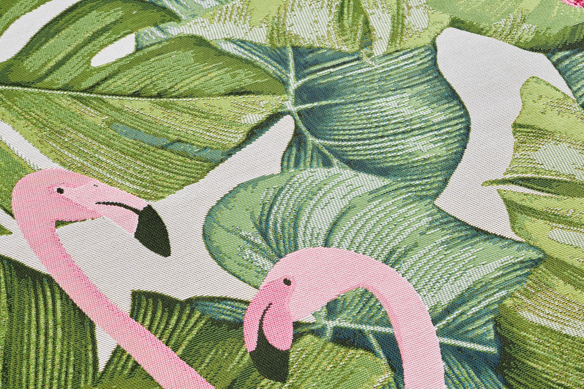 HANSE Home Outdoorteppich »Tropical Flamingo«, rechteckig, 3 mm Höhe, In-& Outdoor, Teppich, Wetterfest, Balkon, Garten, Wohnzimmer, Floral
