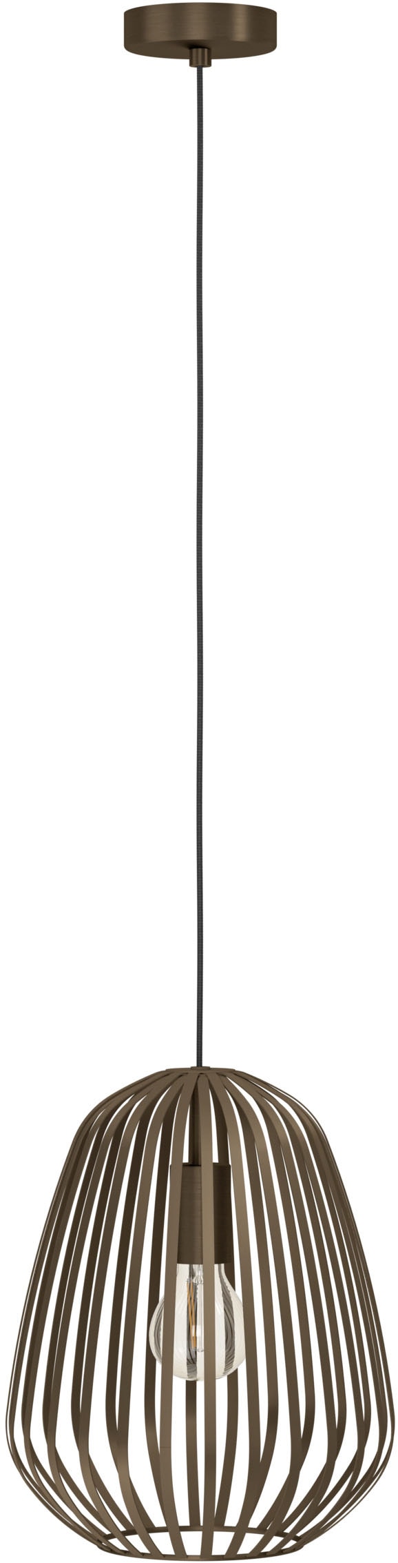 EGLO Hängeleuchte »ESPINAL Pendellampe - Stahl - E27 - 1X40W - IP20« E27 1 Stk. Hängelampe, Deckenlampe, Wohnzimmer, Esszimmer, H110 x Ø28 cm