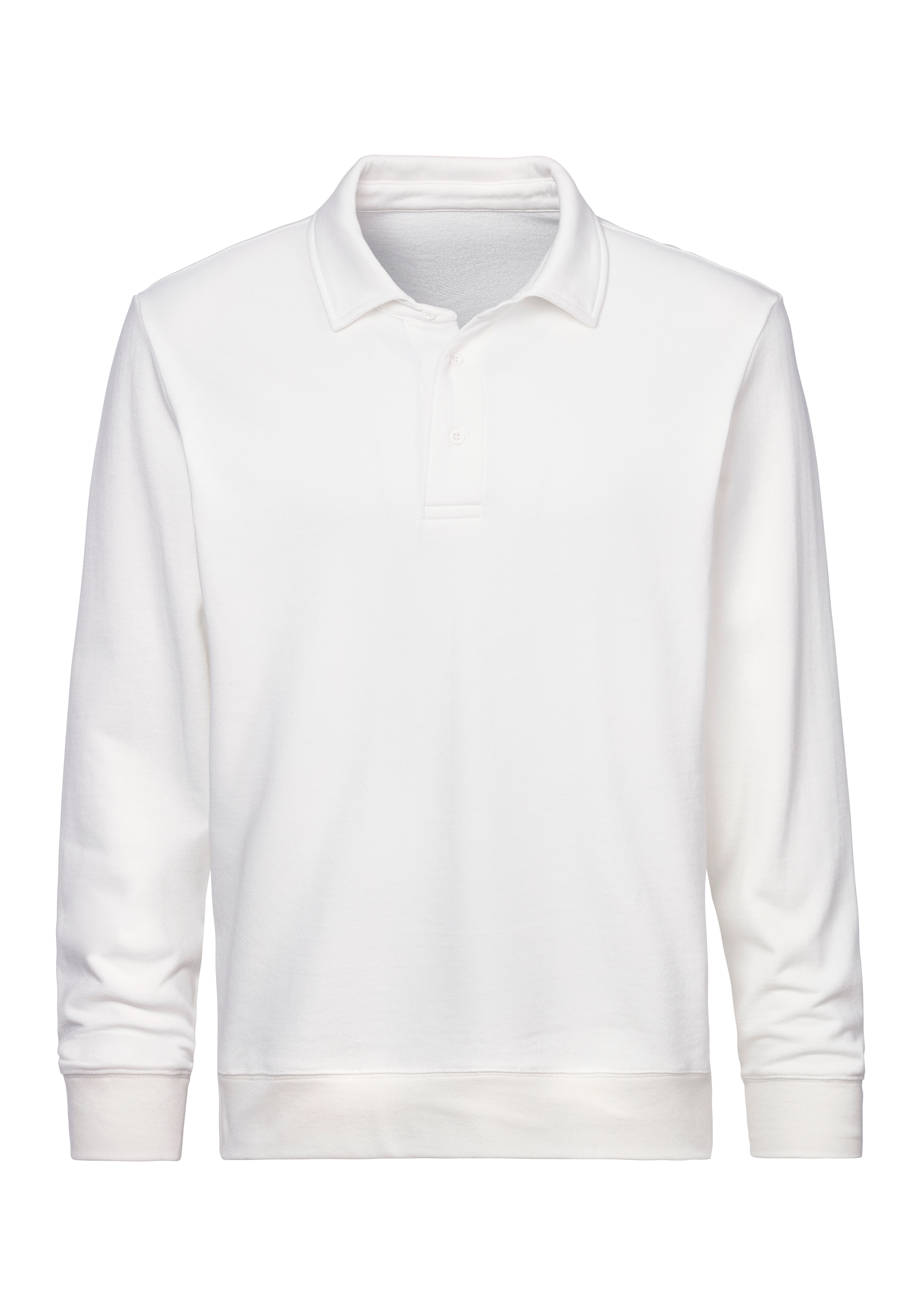 John Devin Sweatshirt, Langarm, Sweatshirt mit Polokragen, Baumwolle
