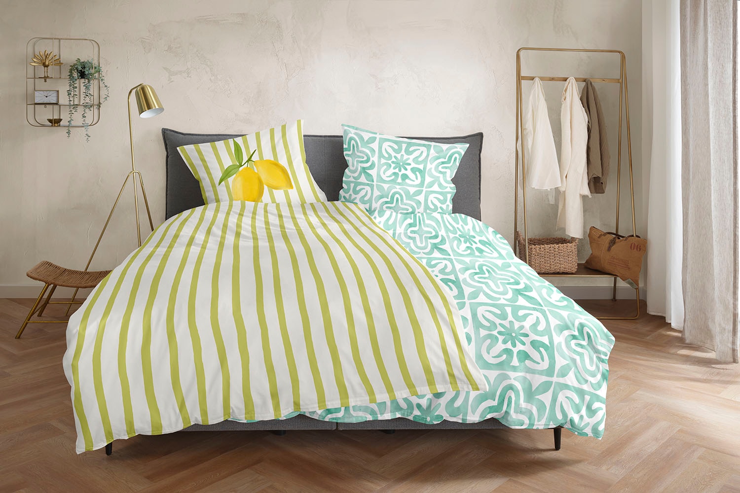Primera Bettwäsche »Renforce-Bettwäsche Lemon stripes« 2