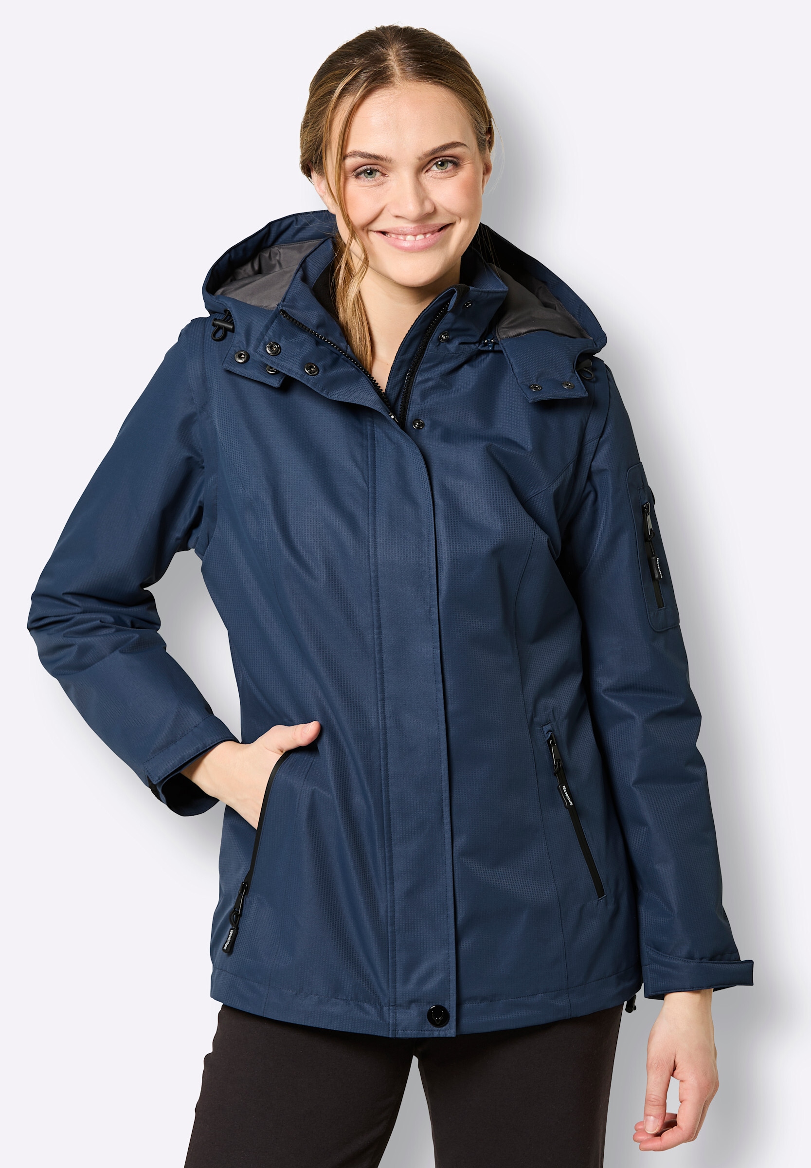 Witt Regenjacke »Funktionsjacke Funktionsjacke mit abzippbaren Ärmeln« Abnehmbare Kapuze