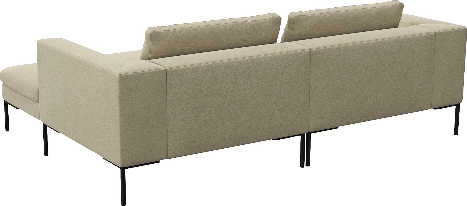 FLEXLUX Ecksofa »Loano, superbequemer Sitzkomfort durch Kaltschaum im Sitz, L-Form«, modernes Sofa, frei im Raum stellbar, lose Kissen, hoher Fuß