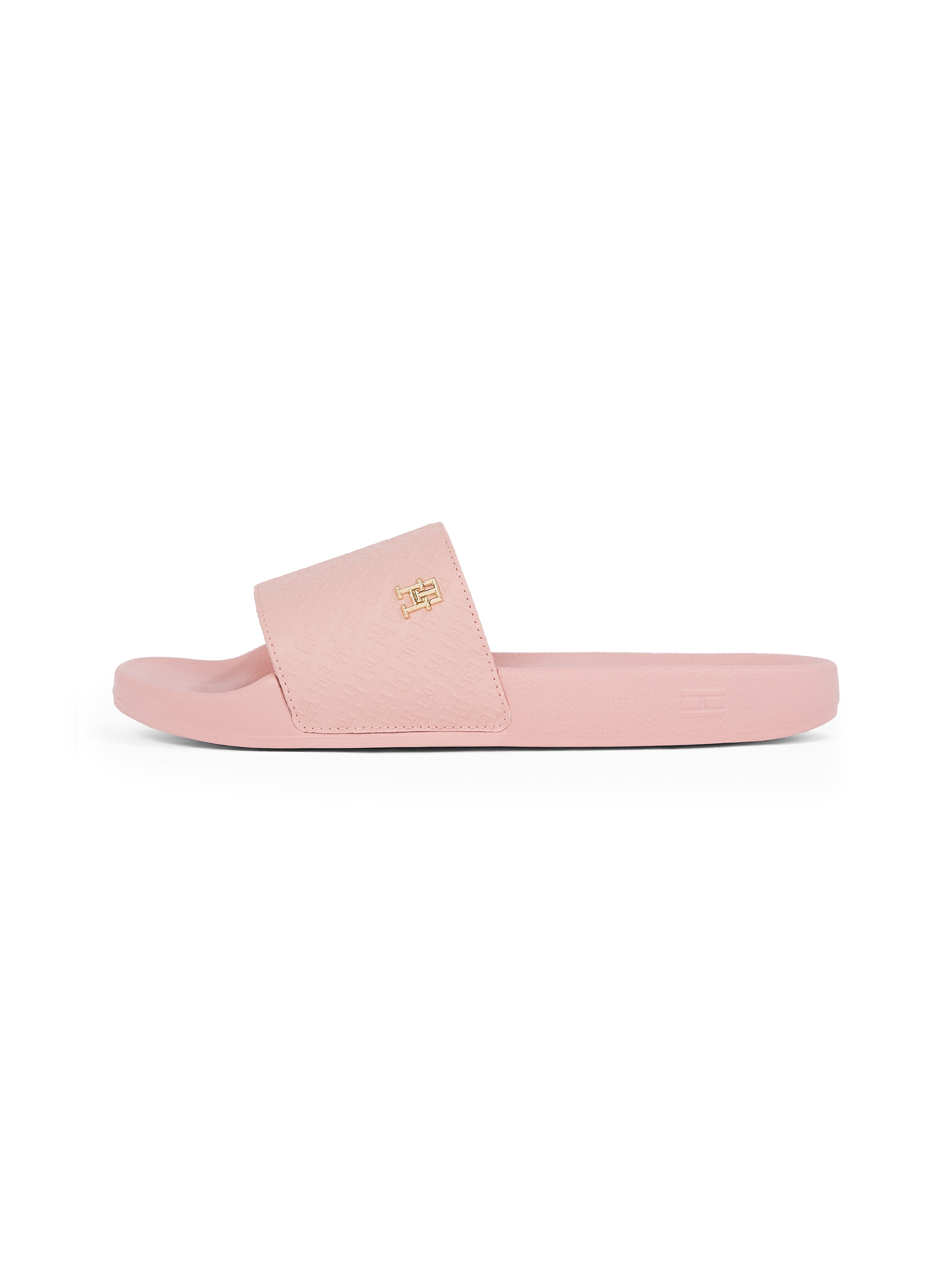 Tommy Hilfiger Pantolette »TH MONOGRAM POOLSIDE«, Bequemschuh, Sommerschuh, Schlupfschuh mit TH-Schmuckelement