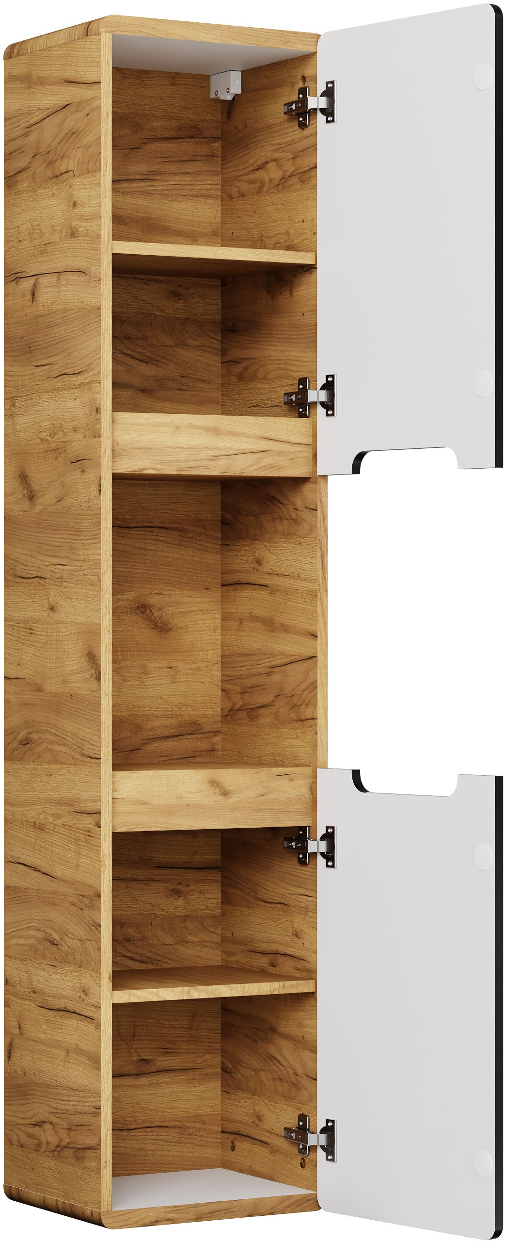 welltime Hängeschrank »Lupo, 2 Einlegeböden und 1 offenes Fach, Soft-Close« in zwei Farben erhältlich, Badmöbel, passend zur Serie