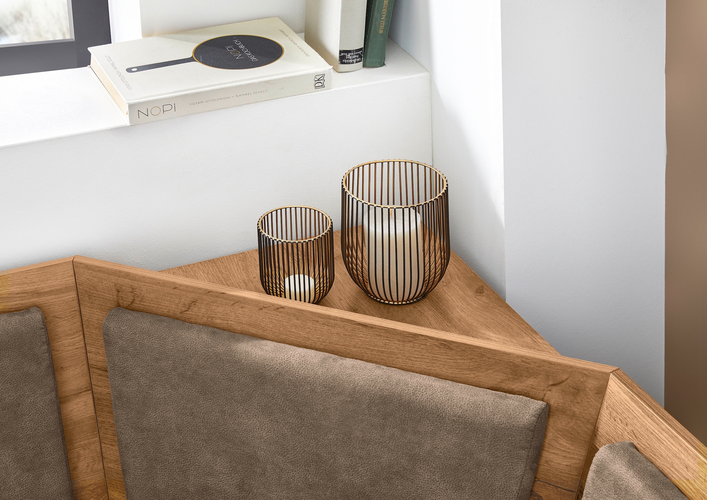 OTTO home Eckbankgruppe »Theo (Set, 4-tlg. Tisch, Bank und 2 Stühle) 2 Farben wählbar« Bank links/rechts montierbar, mit Stauraum, Stühle im 2er Set