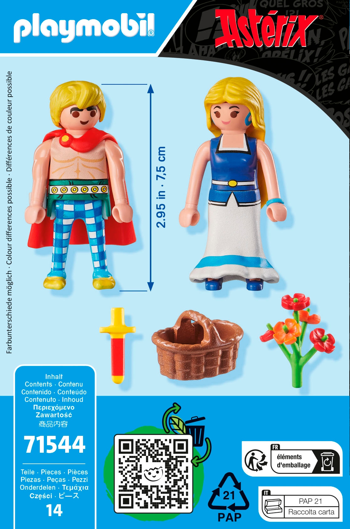 Playmobil® Konstruktions-Spielset »Tragicomix und Falbala (71544), Asterix« Made in Europe