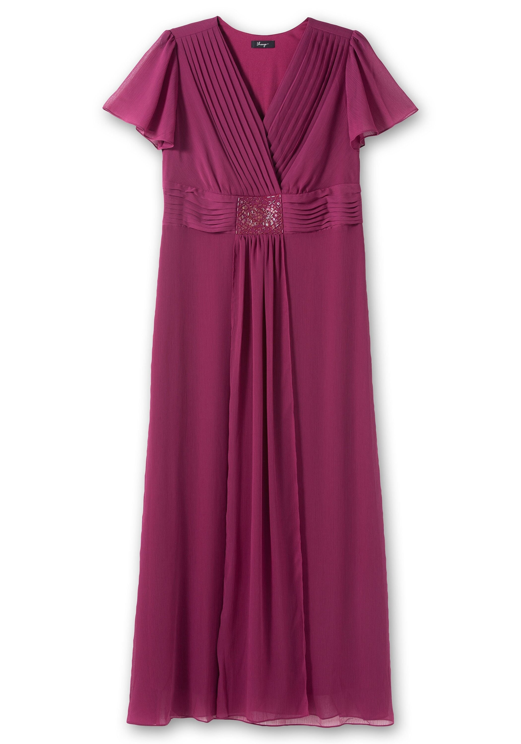 Sheego Abendkleid »Abendkleid mit Schmuckbrosche«