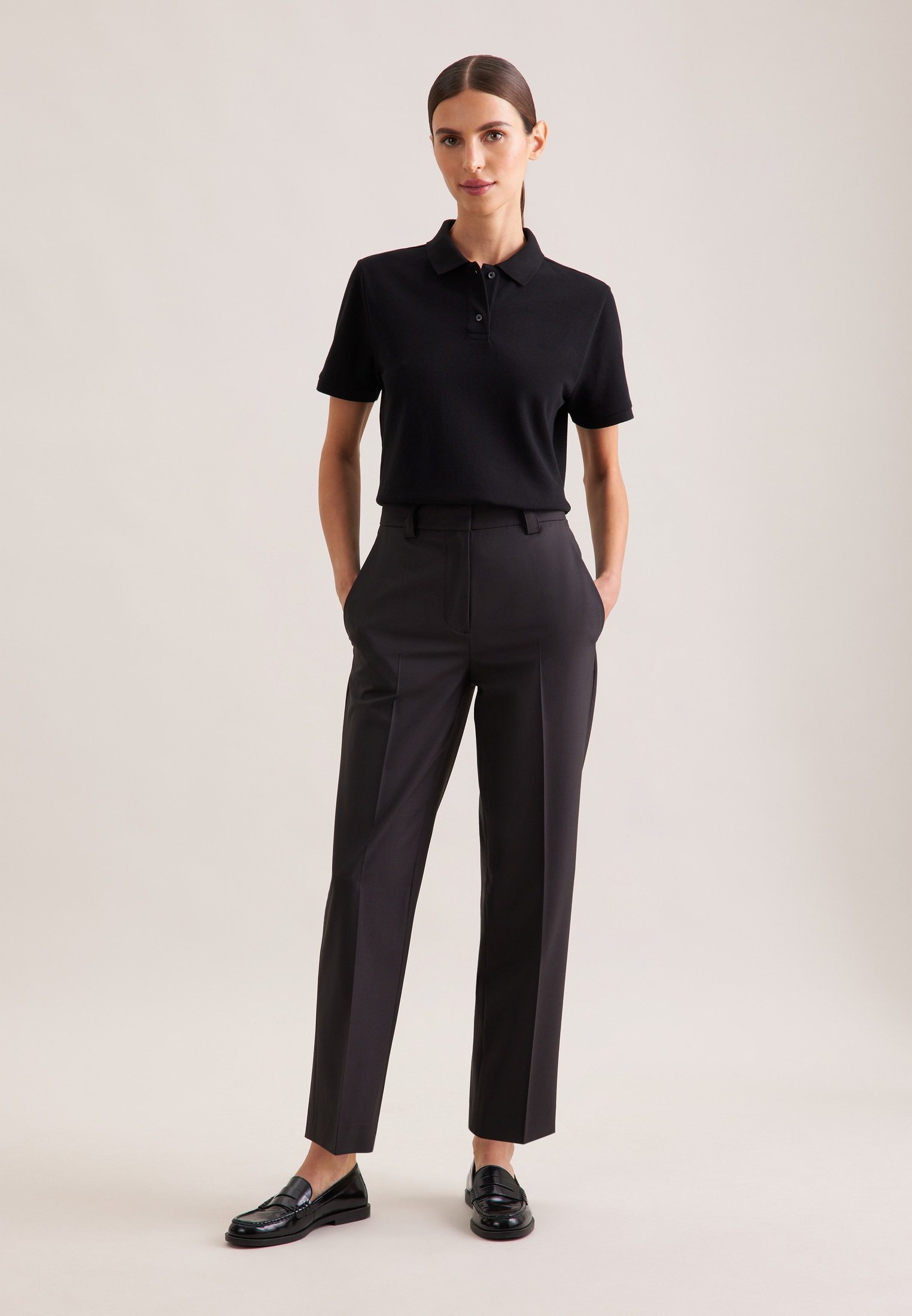 seidensticker Poloshirt »Schwarze Rose« Polo Uni