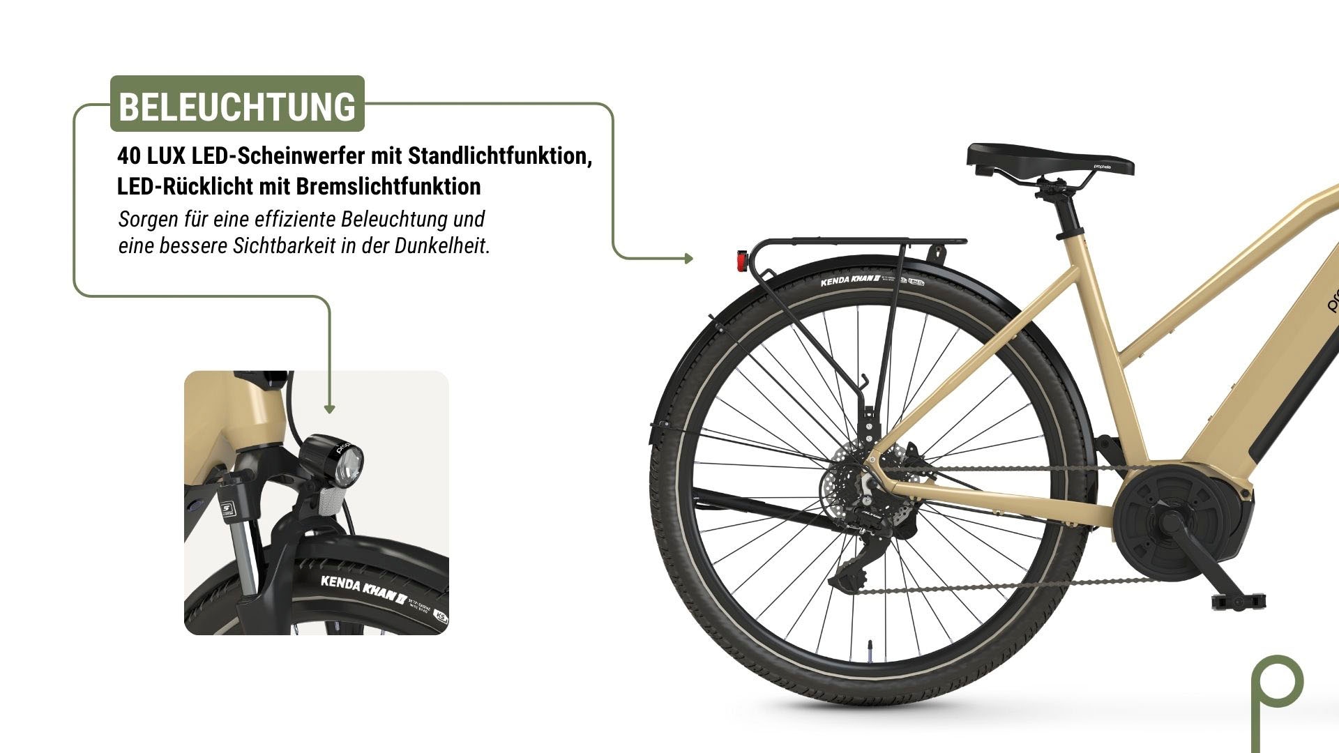 Prophete E-Bike »Entdecker 3.4«, 8 Gang, Shimano, Mittelmotor 250 W, Pedelec, Elektrofahrrad für Damen