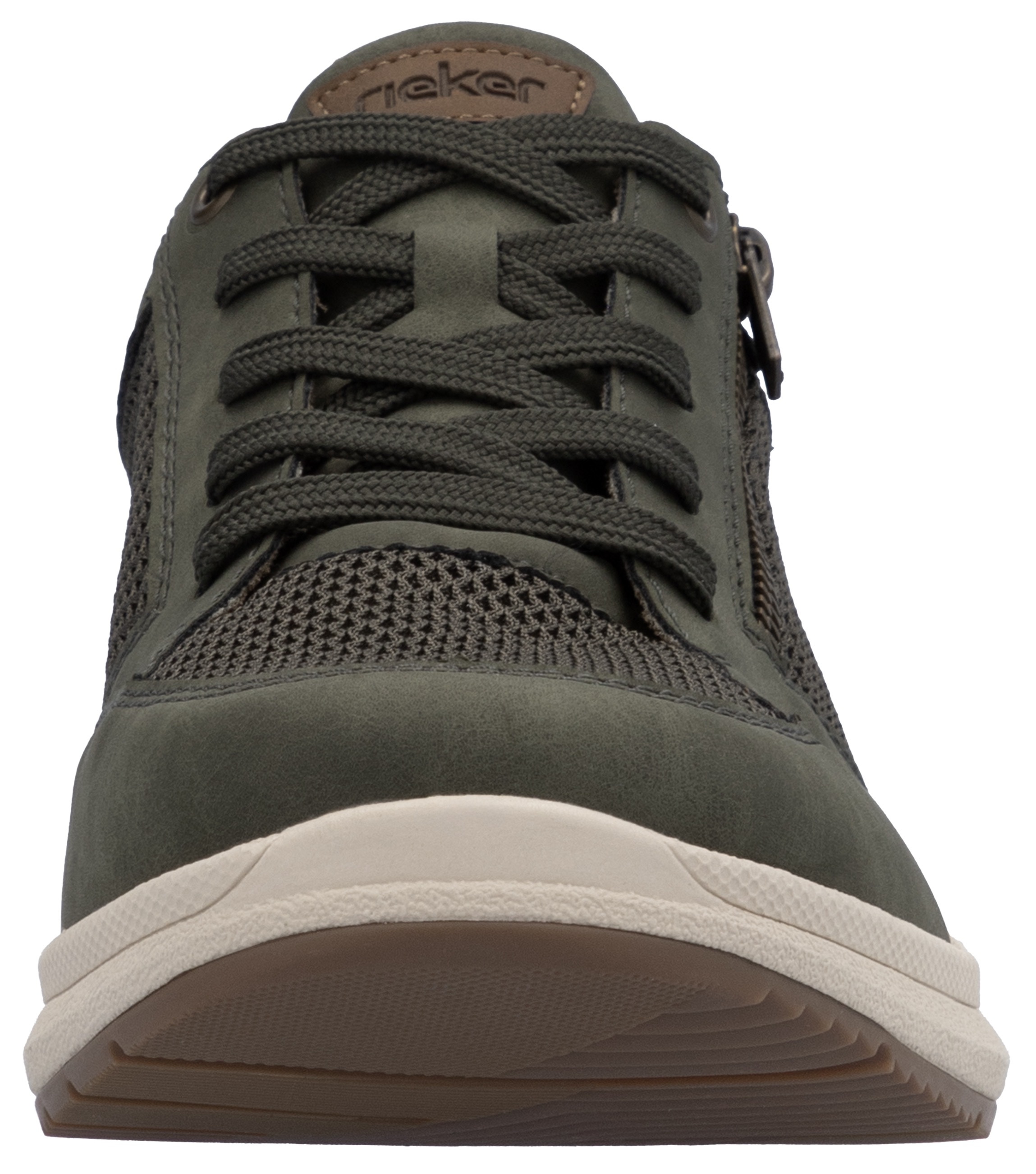 Rieker Sneaker, Halbschuh, Freizeitschuh, Schnürschuh mit seitlichem Reißverschluss