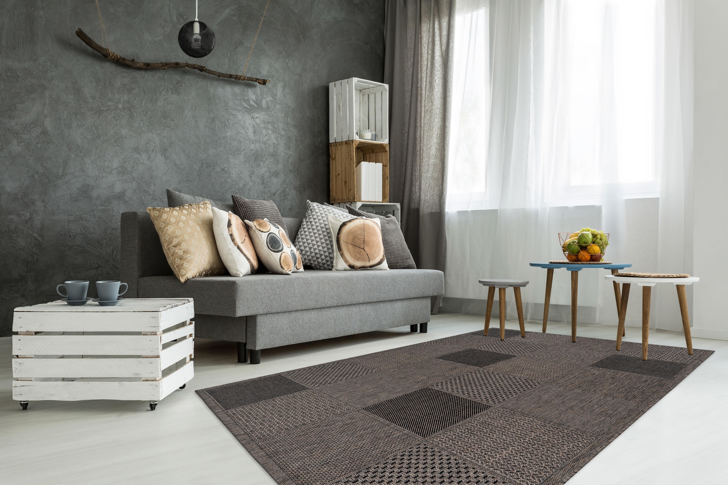 Teppich und kaufen In- geeignet, »Sunset LALEE online 605«, Wohnzimmer rechteckig, Outdoor