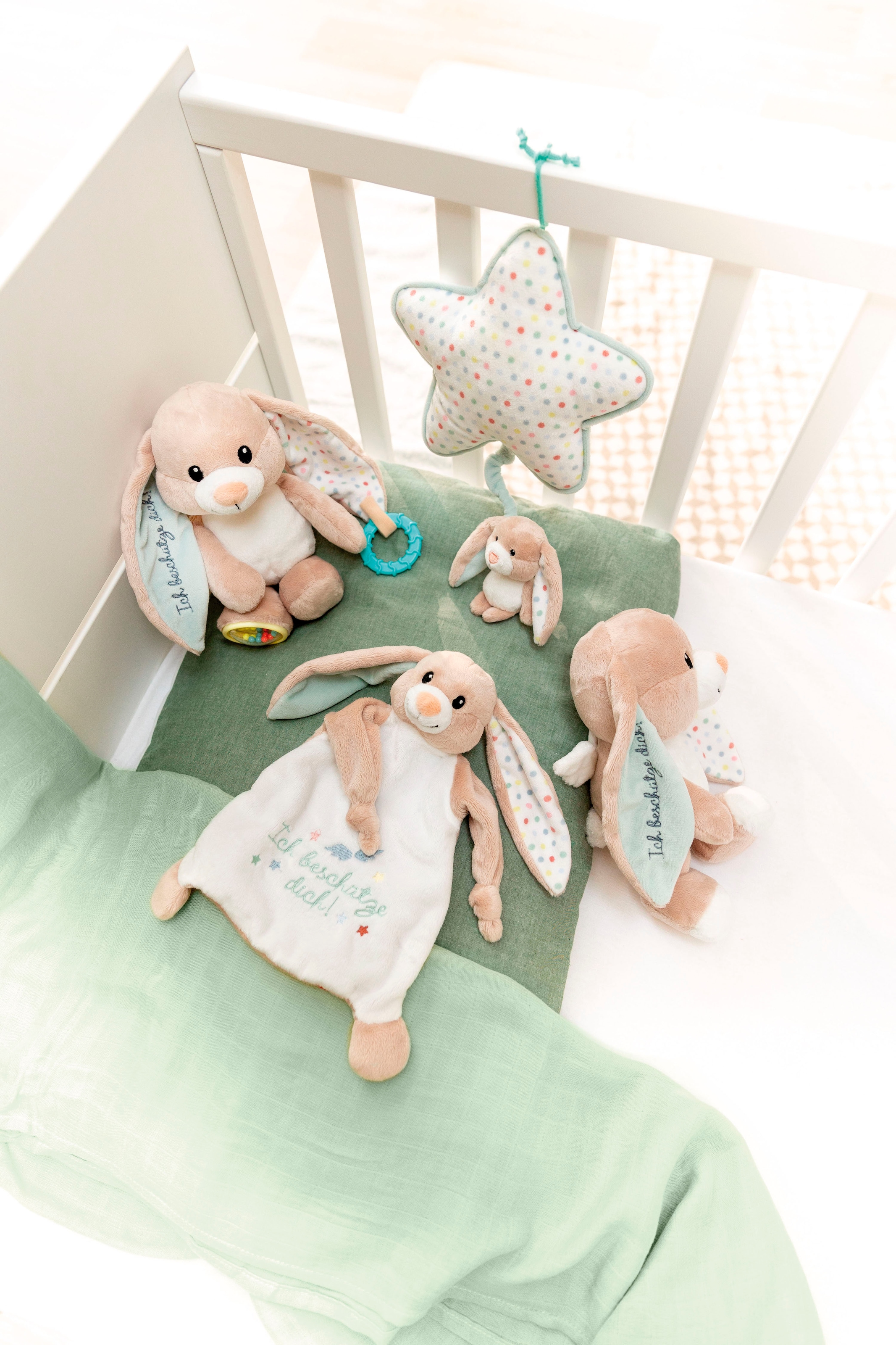 Nici Kuscheltier »My First NICI, Activity Hase Fjella "Ich beschütze dich" 23 cm«