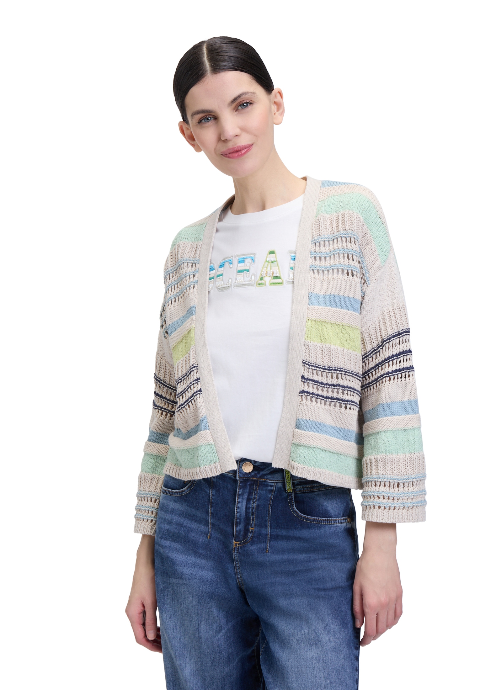 Cartoon Cardigan »Strick-Cardigan mit Color Blocking«