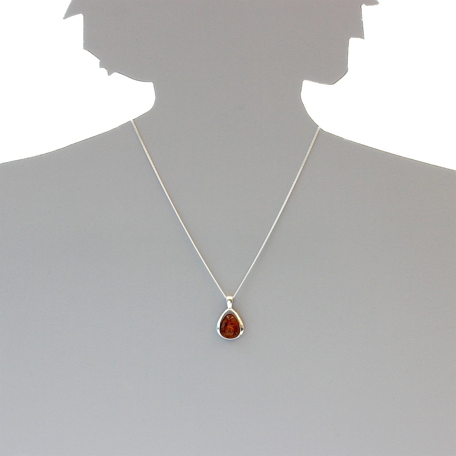 OSTSEE-SCHMUCK Kettenanhänger »- Angelina - Silber 925/000 - Bernstein«