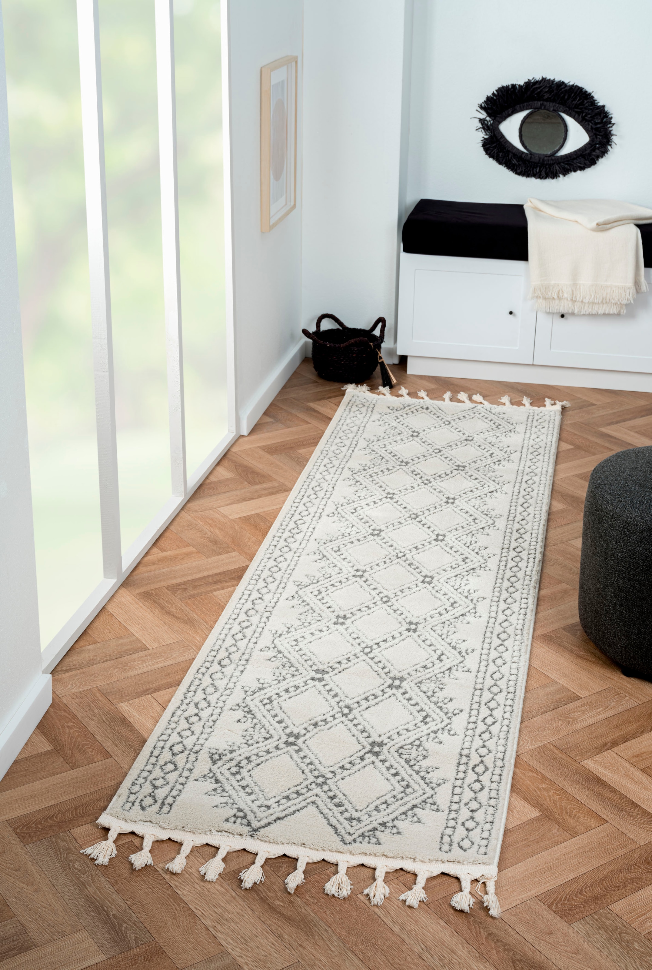 Hochflor-Läufer »Moroccan Tradition«, rechteckig, 24 mm Höhe, modern, marokkanisches...