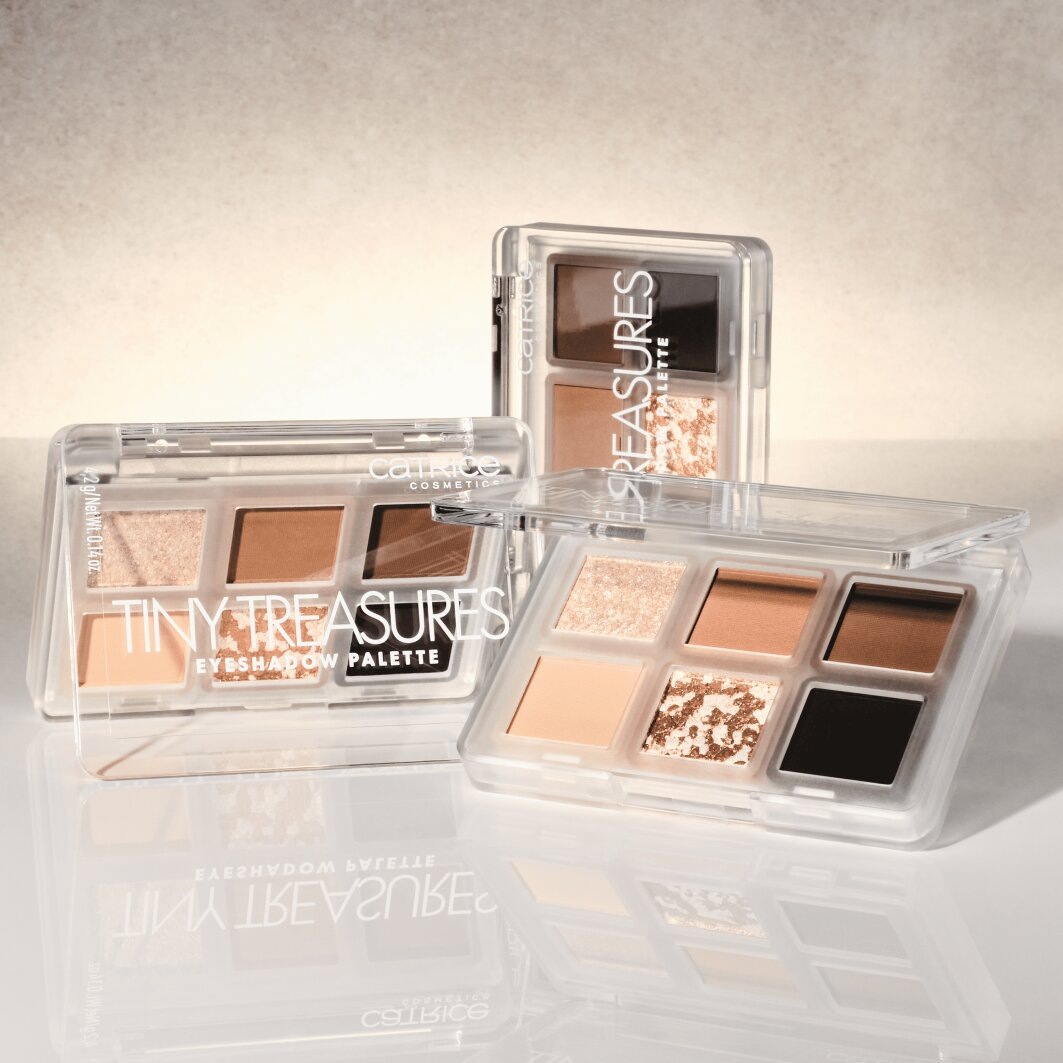 Catrice Lidschatten-Palette »Tiny Treasures Eyeshadow Palette«, Matt, schimmernd und metallisch, kompakt und reisefreundlich, vegan.