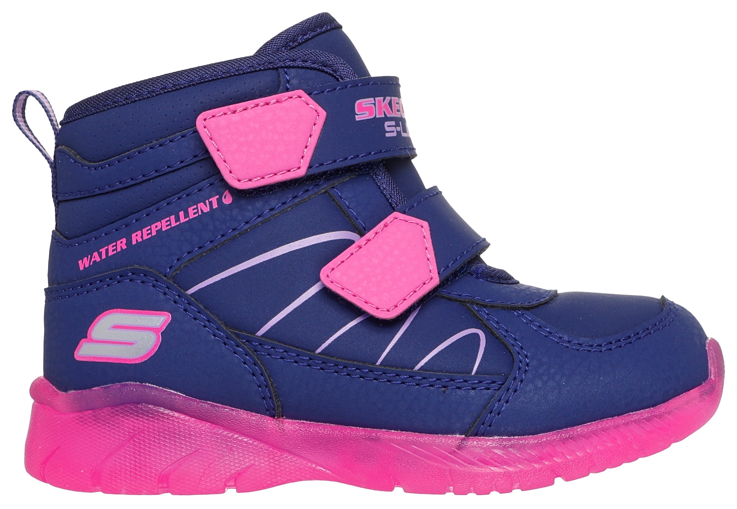 Skechers Klettstiefel »ILLUMI-BRIGHTS«  Winterstiefel mit Blinkfunktion, Größenschablone zum Download