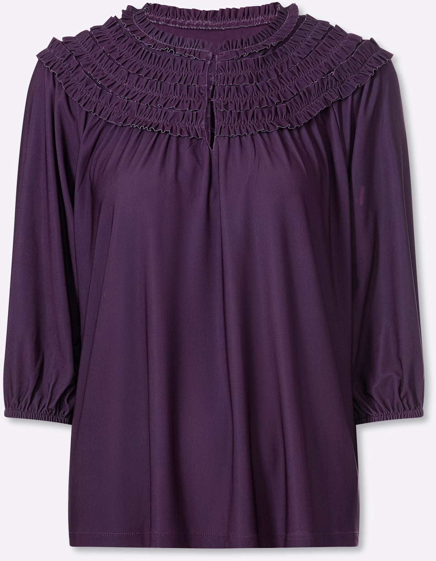 Lady 3/4-Arm-Shirt »Rundhals-Shirt« 1