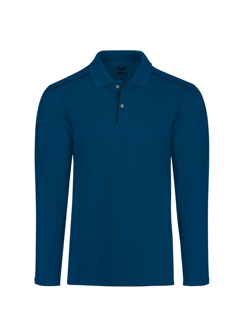 Trigema Poloshirt »TRIGEMA Langarm Poloshirt aus Biobaumwolle«, (1 tlg.)