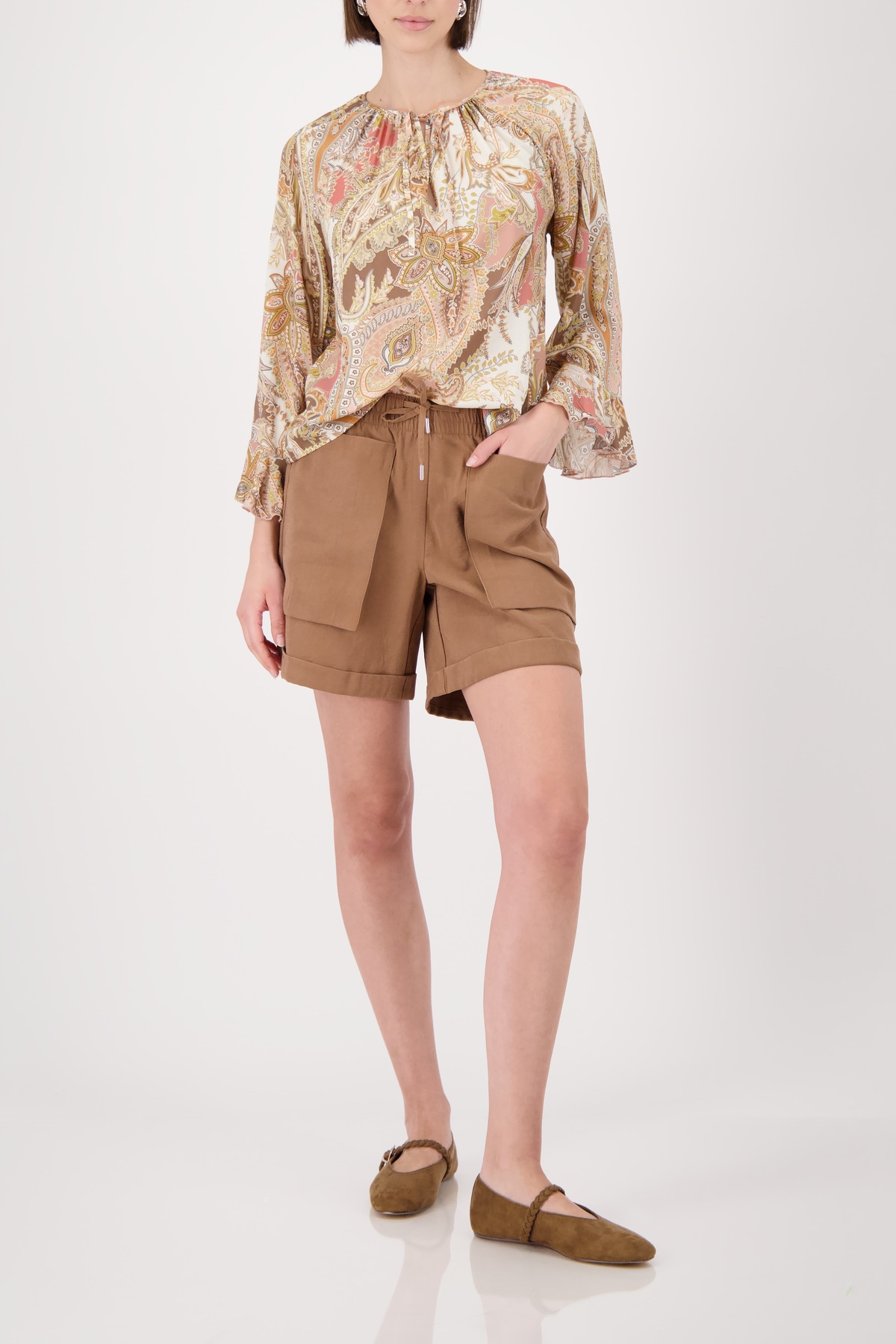 Monari Schlupfbluse »Bluse Paisleydruck allover« Regular fit mit Paisleymuster