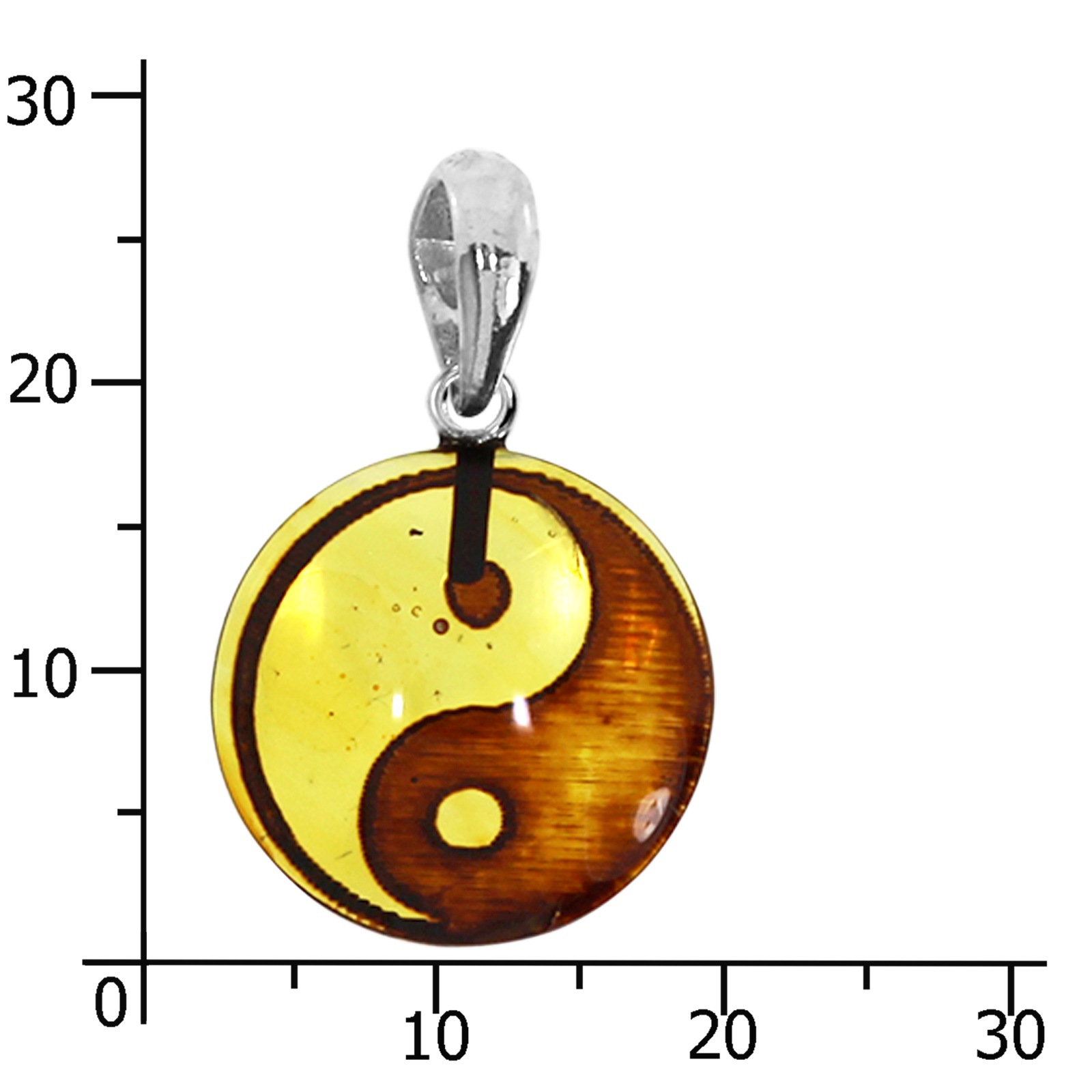 OSTSEE-SCHMUCK Kettenanhänger »- Yin-Yang - Silber 925/000 - Bernstein«