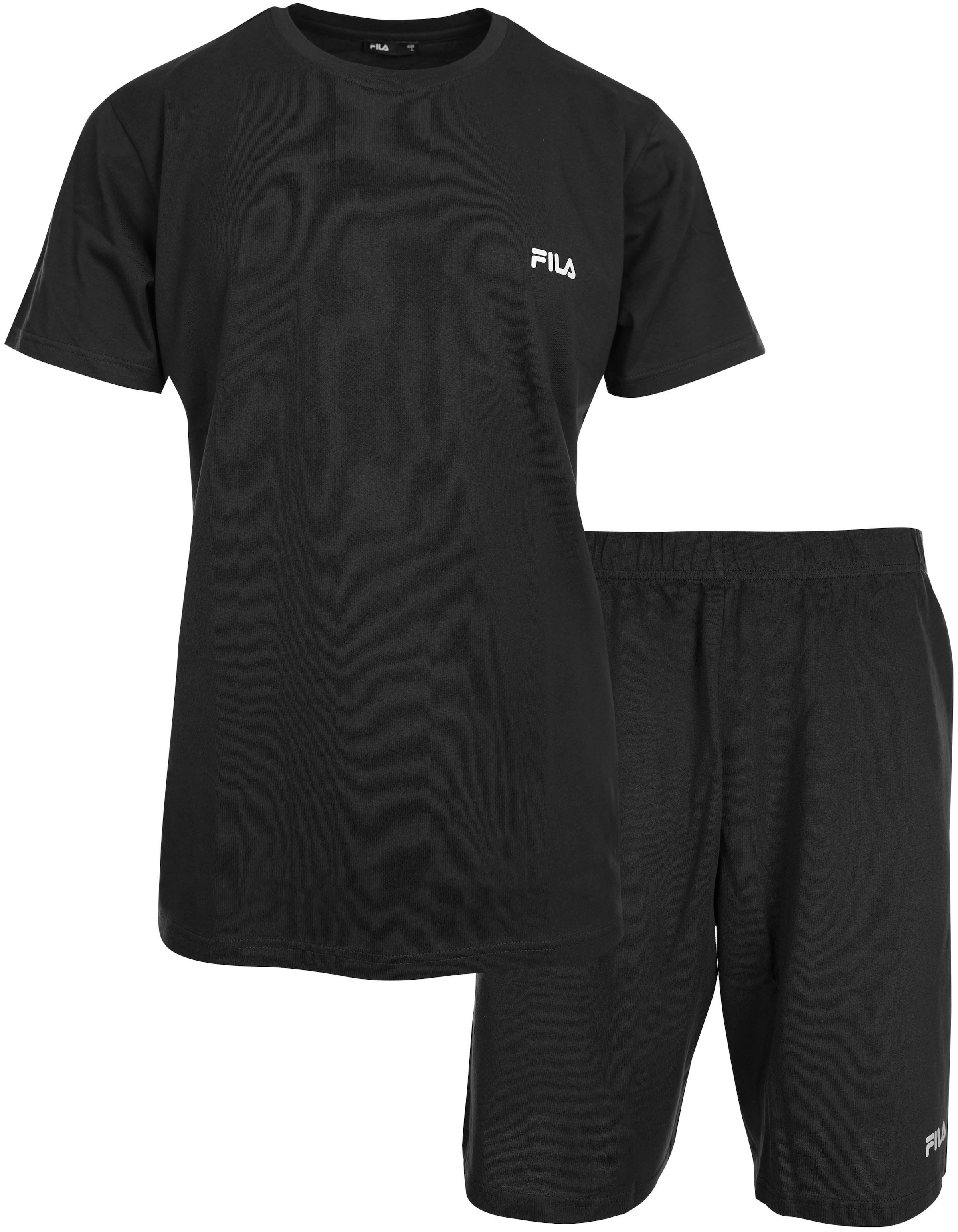 Fila Shorty »MAN JERSEY PYJAMAS«, (2 tlg.), T-Shirt und kurze Hose mit Gummizug