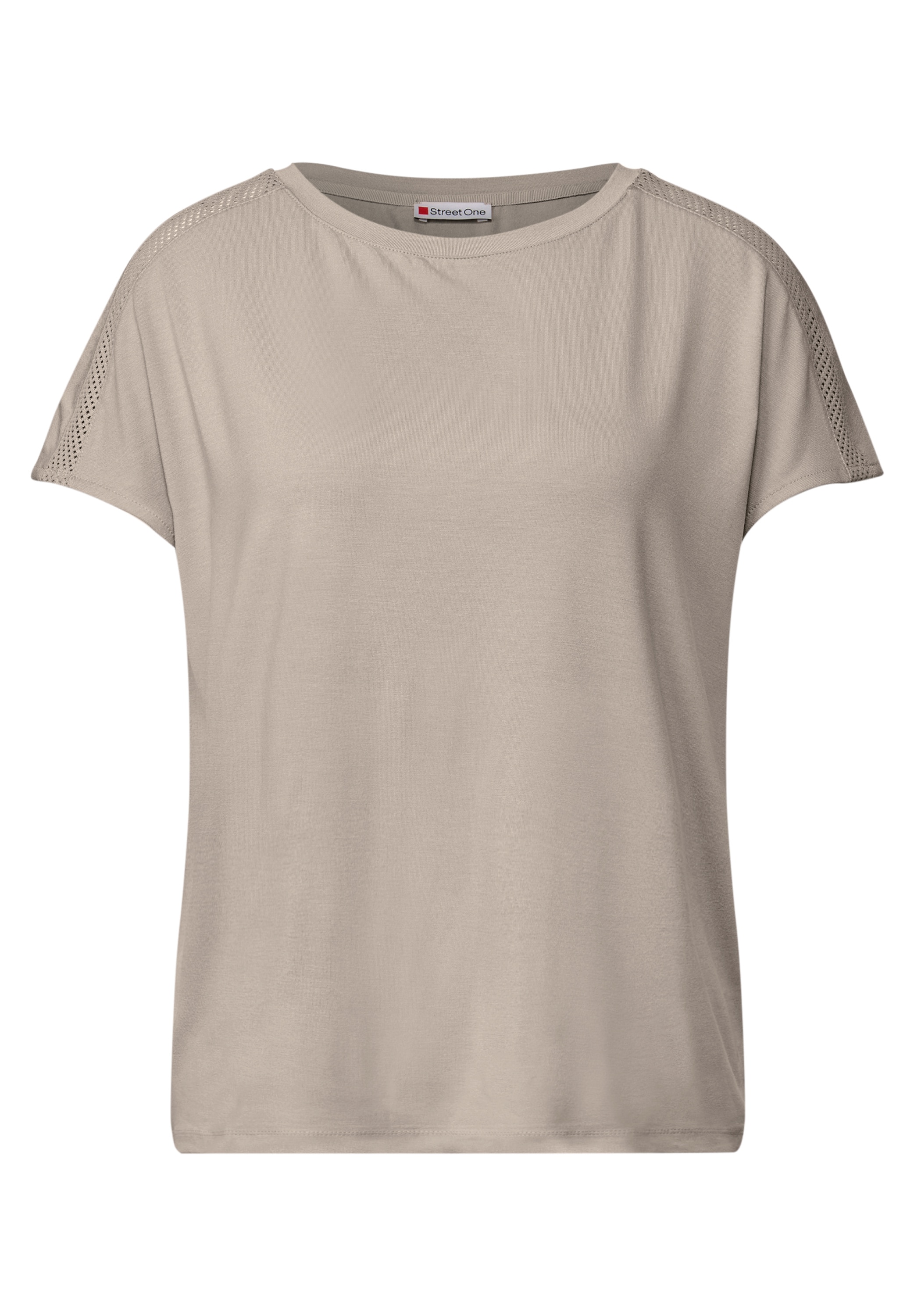 STREET ONE Shirttop, mit Mesh-Detail