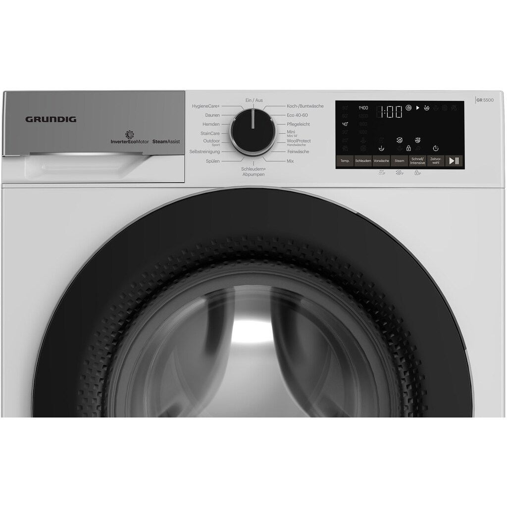 Grundig Waschmaschine »GW5P58410W«, GW5P58410W, 8 kg, 1400 U/min