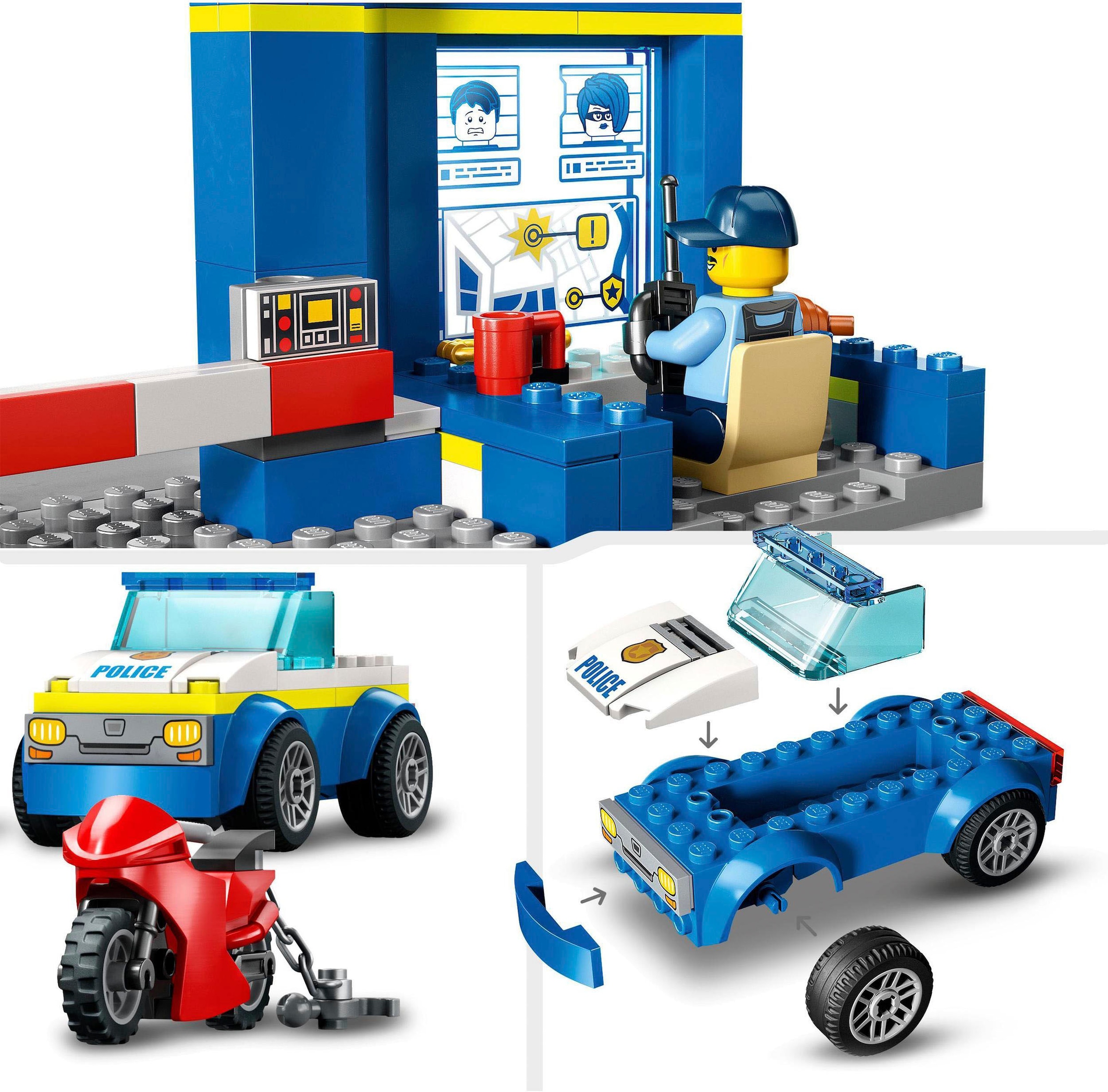 LEGO® Konstruktionsspielsteine »Ausbruch aus der Polizeistation (60370), LEGO® City«, (172 St.), Made in Europe