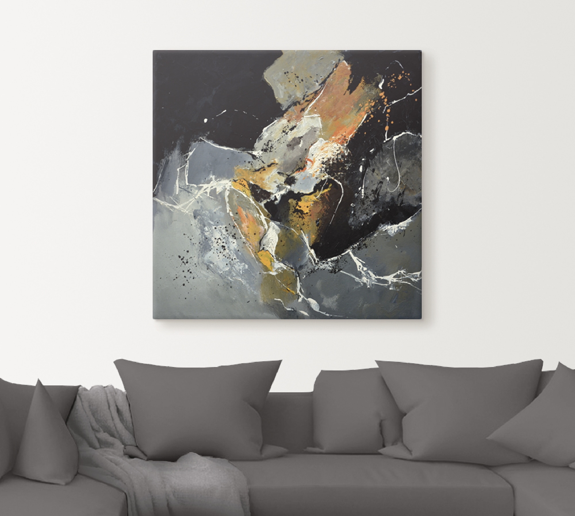 Artland Leinwandbild »Abstrakt XV« Gegenstandslos 1 Stk. tlg. auf Holzrahmen gespannt