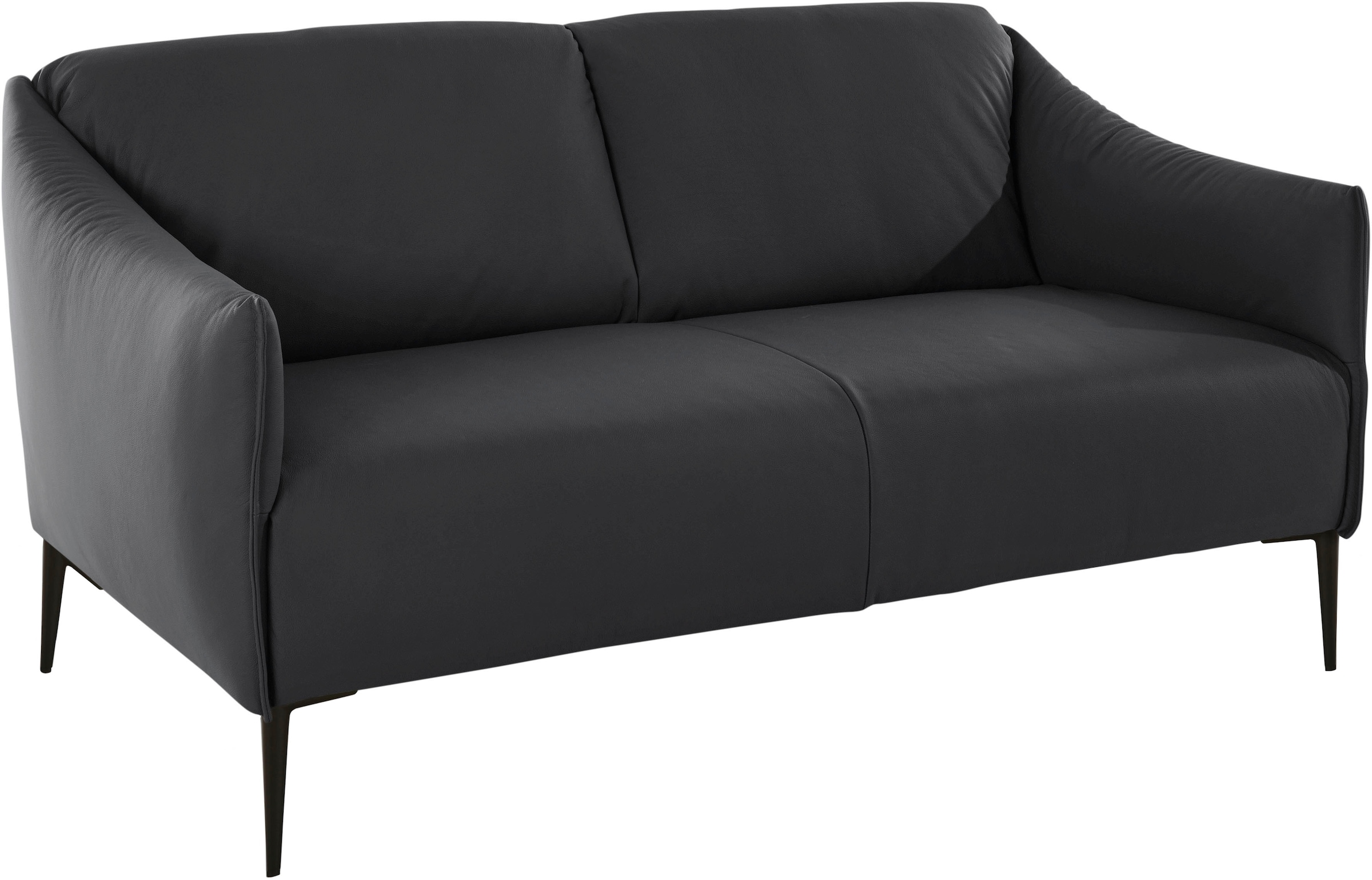 W.SCHILLIG 2-Sitzer »sally«, mit Metallfüßen in Schwarz pulverbeschichtet, Breite 154 cm