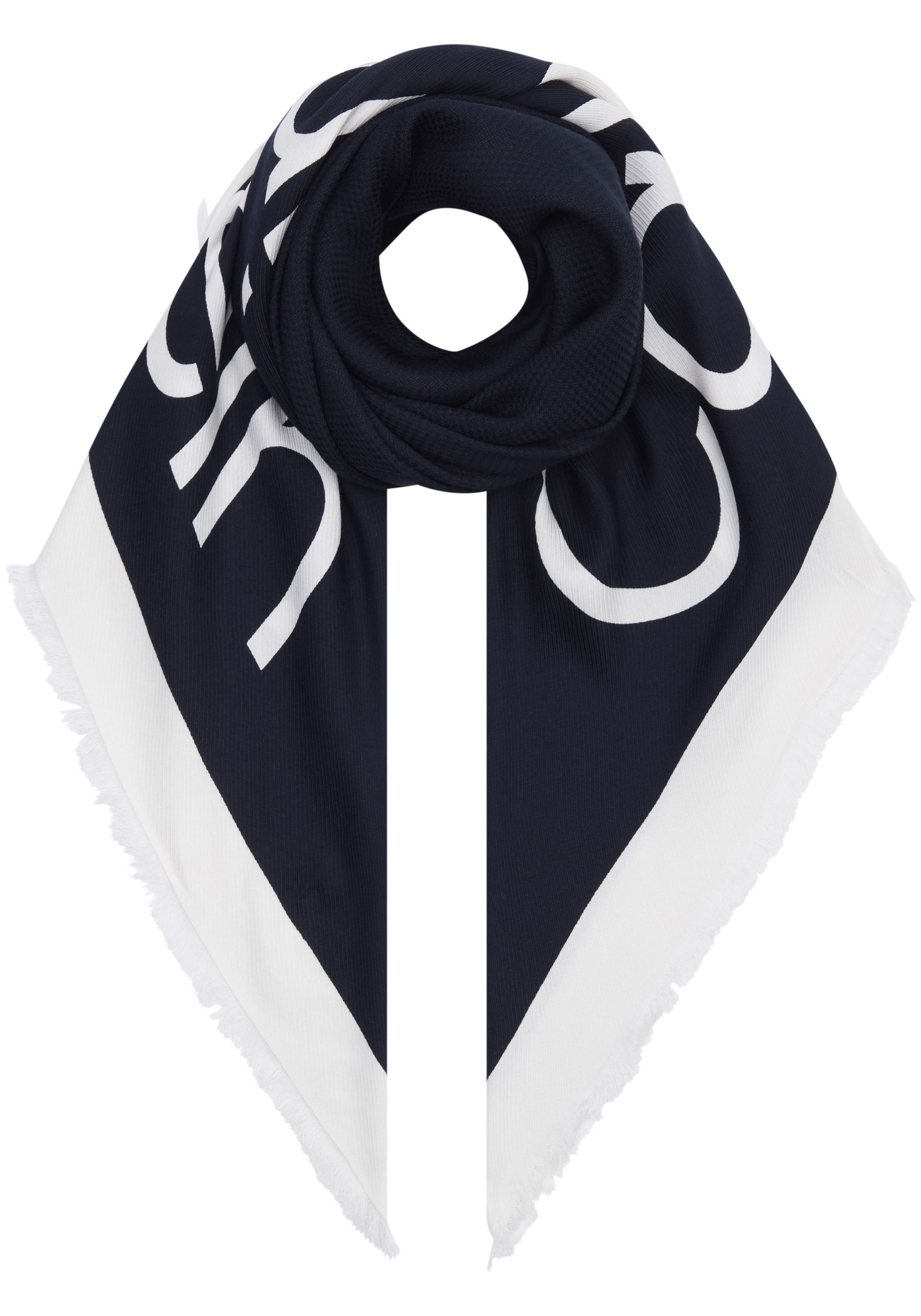 Modetuch »CONTRAST LOGO JACQUARD SCARF«, mit Logoschriftzug