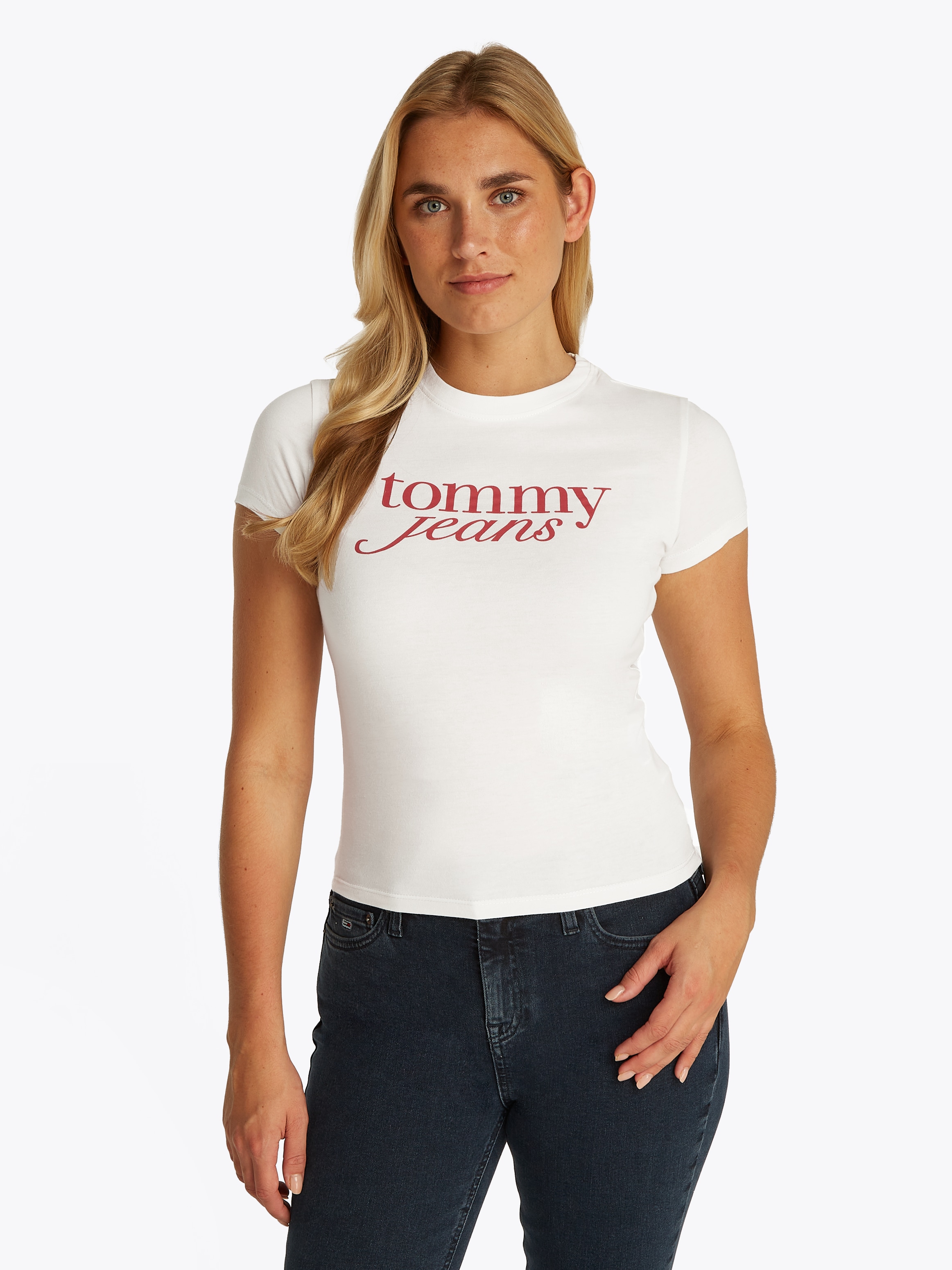 Tommy Jeans T-Shirt »TJW 2PACK ESSENTIAL LOGO TEE«, (Packung, 2 tlg.), mit Logodruck