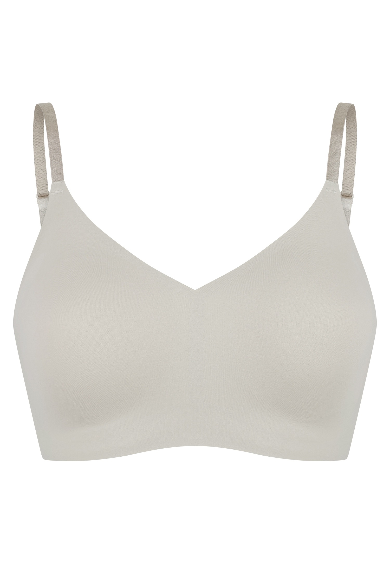 Schiesser Bustier »Invisible Soft«, Mikrofaser, herausnehmbare Pads, V-Ausschnitt, Lasercut-Abschlüsse