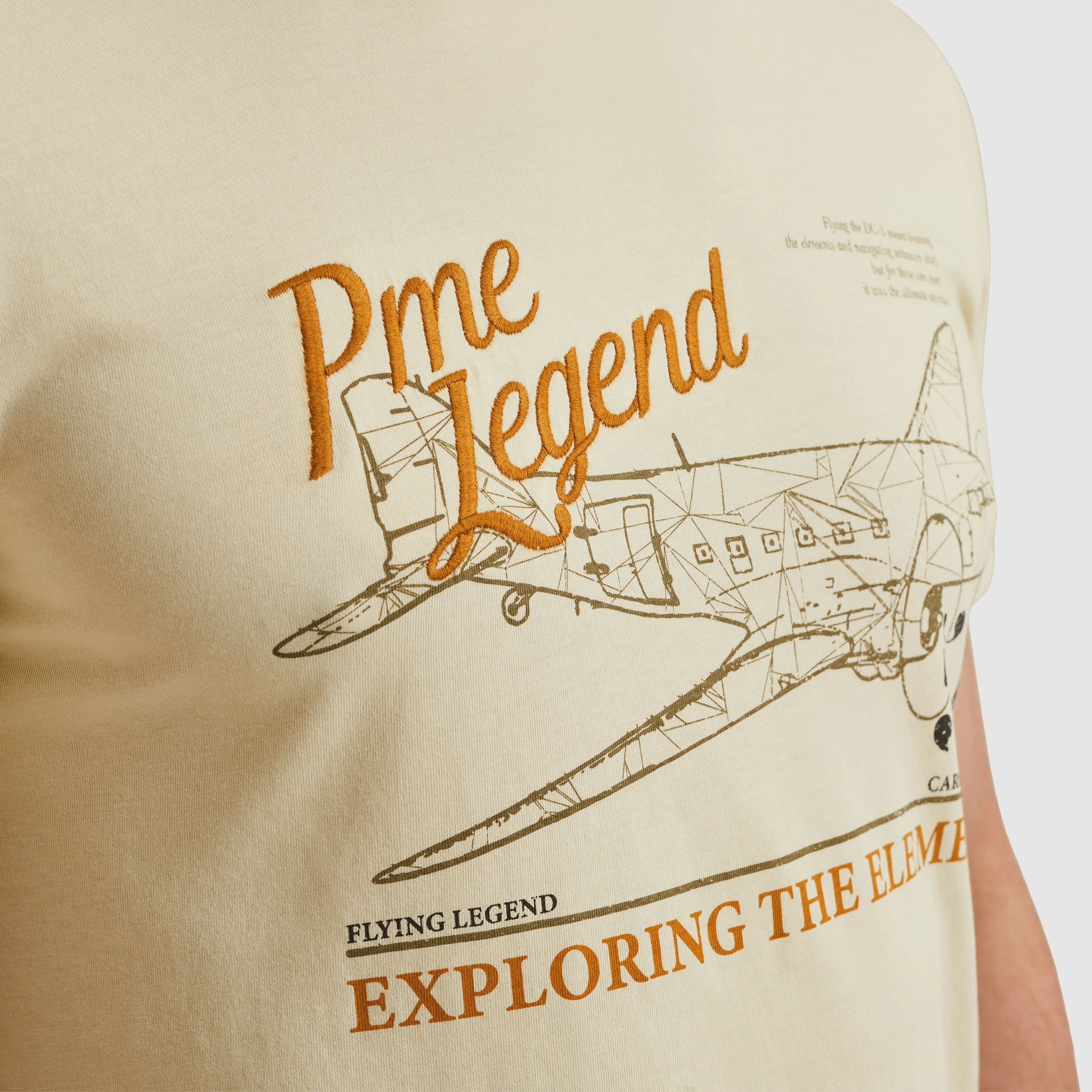 PME LEGEND T-Shirt mit Logo-Stickerei und Print