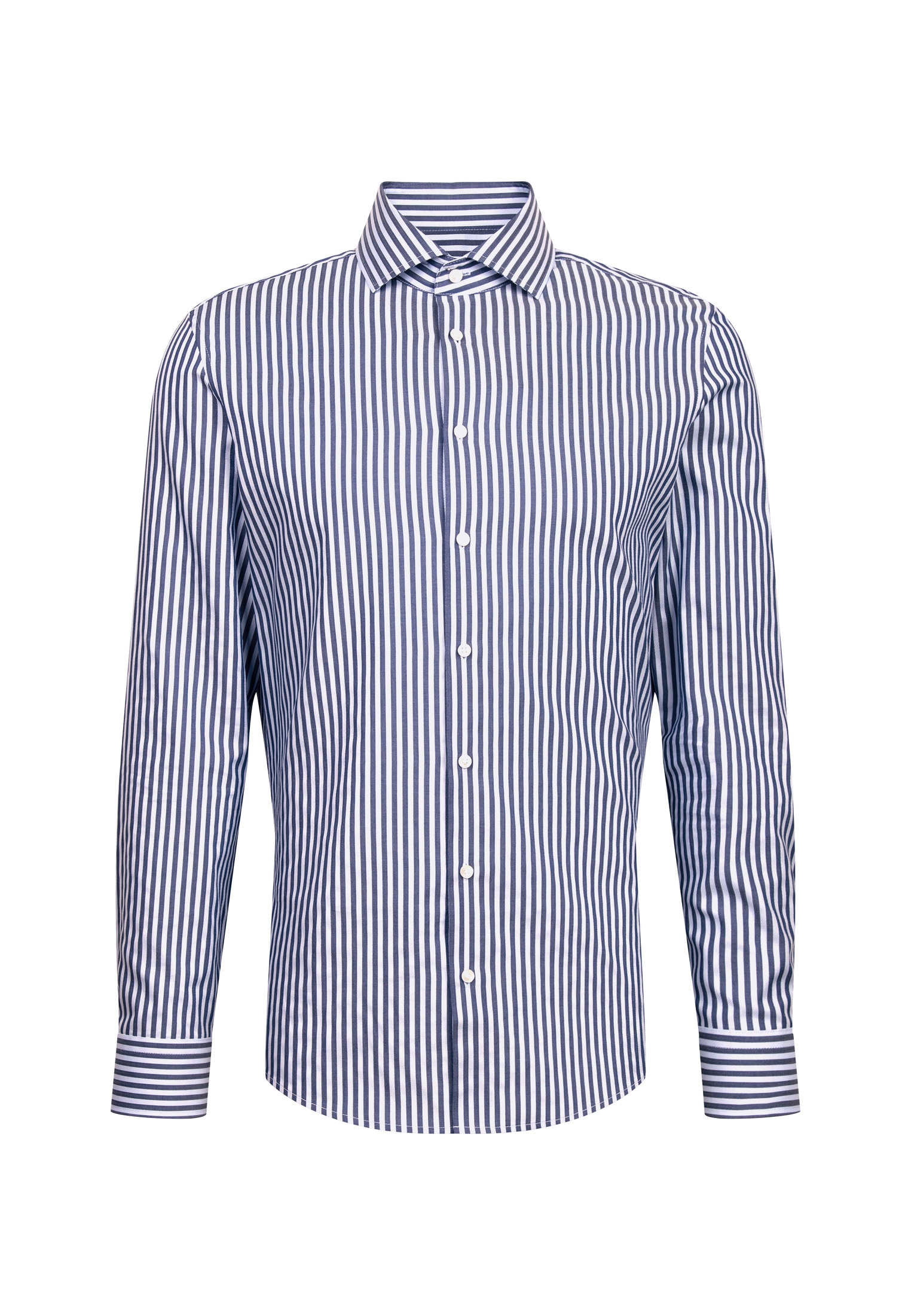 seidensticker Businesshemd »Schwarze Rose« Slim 1/1 Kentkragen Gestreift