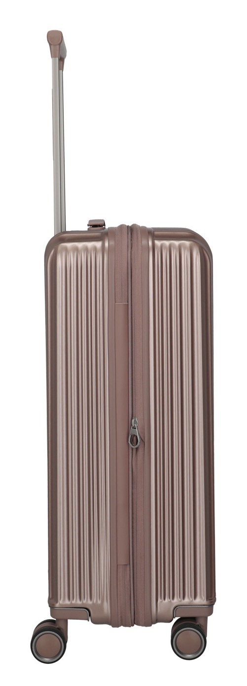 travelite Hartschalen-Trolley »PAROS Reisekoffer Hartschale« 63 l 4 Rollen Kreuzspanngurten – robustes ABS-Reisegepäck