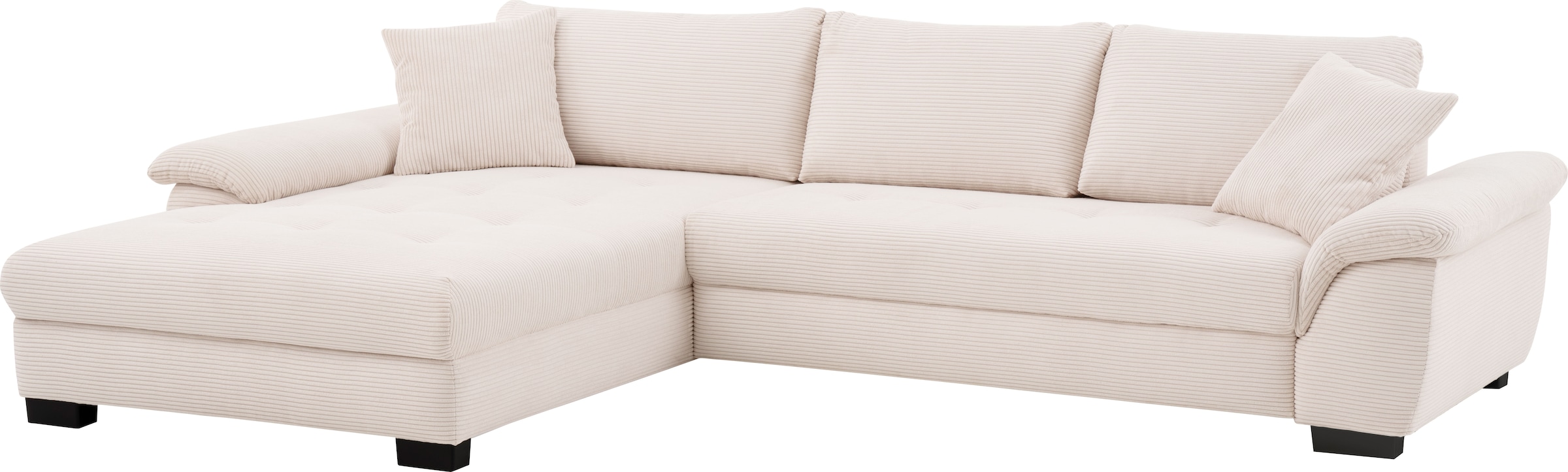 Mr. Couch Ecksofa »Dario, L-Form, mit Bett und Bettkasten« wahlweise mit Kaltschaum