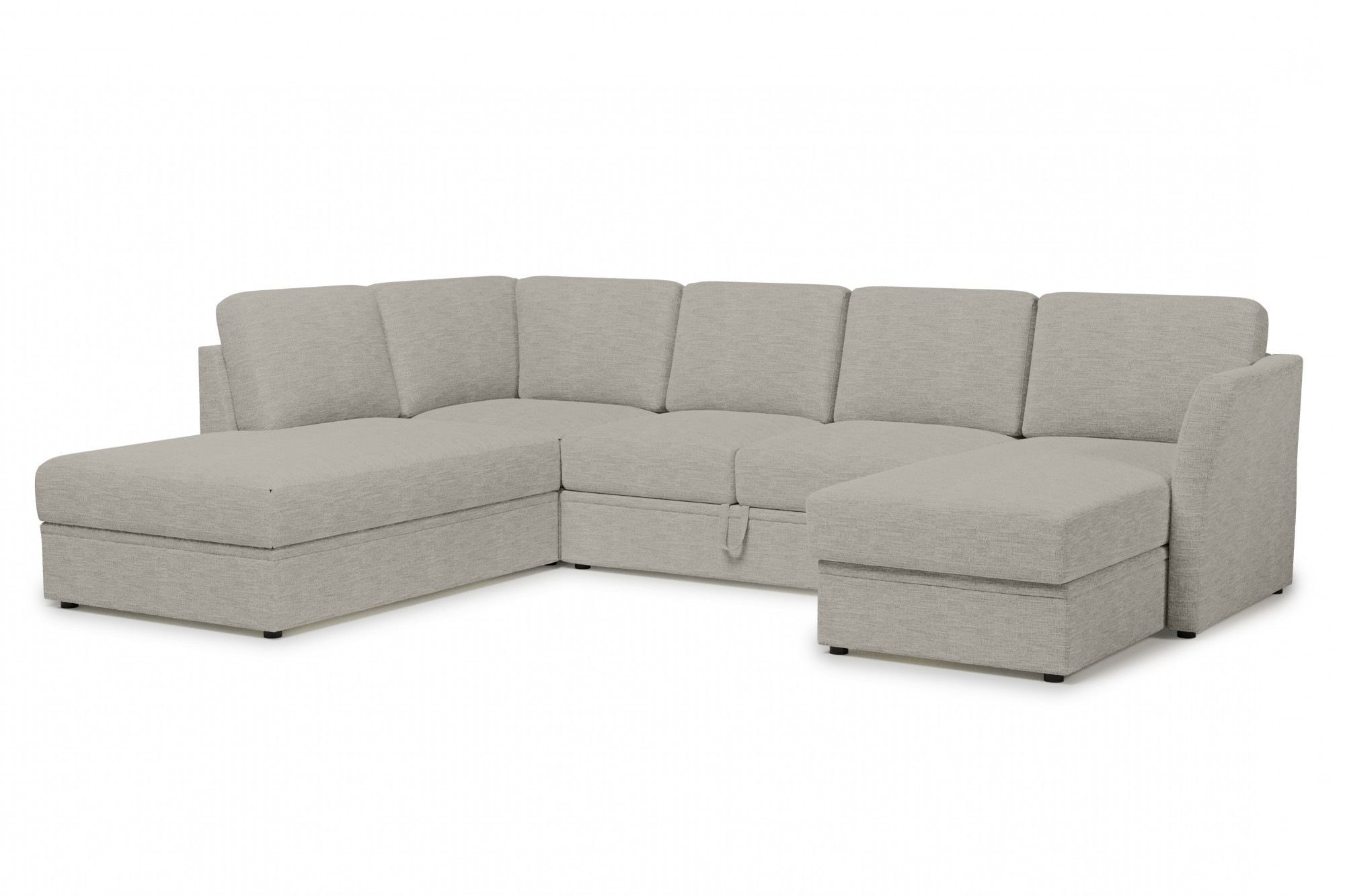 Home affaire Wohnlandschaft »Lavars Schlafsofa«, mit Bettfunktion und Stauraum, in zwei verschiedenen Bezugsqualitäten