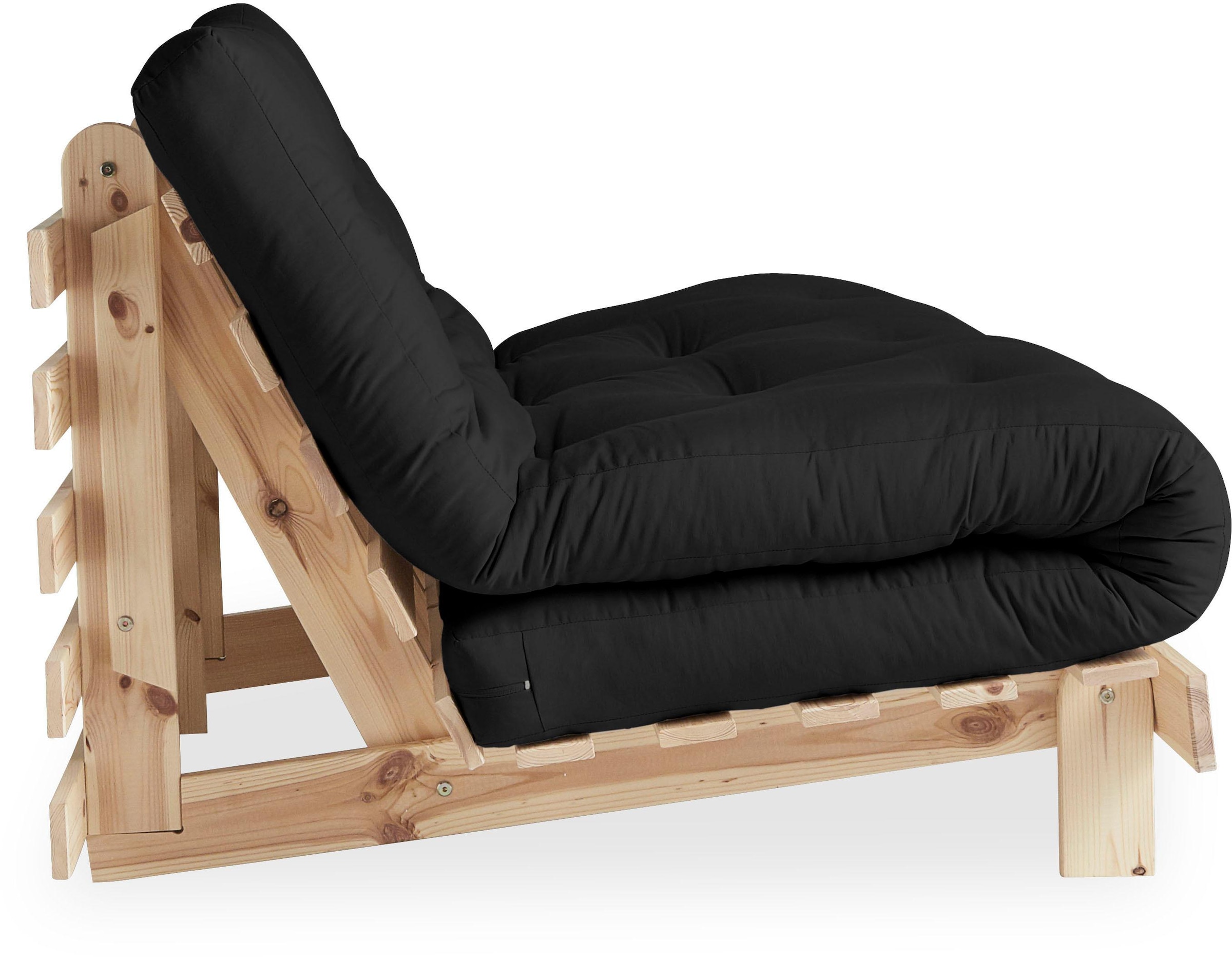 Karup Design Daybett »Daybett Roots Schlafsofa – Gästebett & Sofa aus FSC®-Kiefer«, Inkl. Futonmatratze, in mehreren Größen & Farben erhältlich