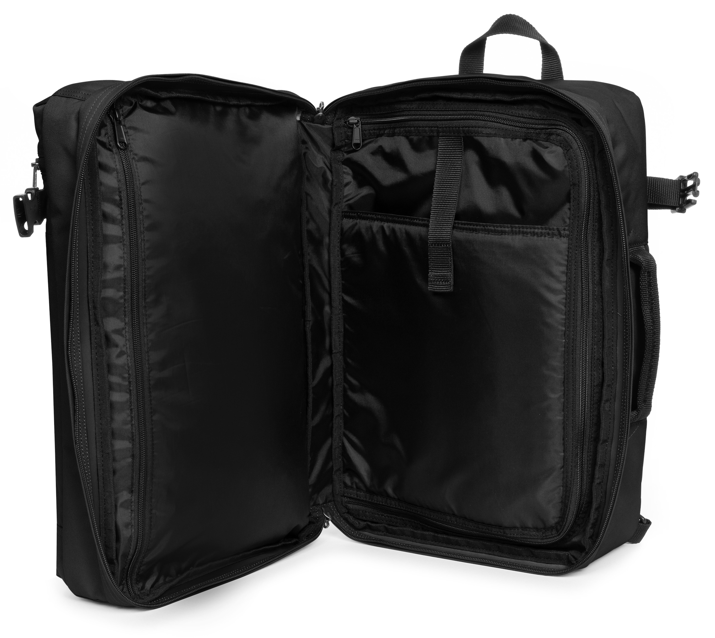 Eastpak Weichgepäck-Trolley »TRANSIT'R PACK Black«, 0 St. Rollen, Reisetasche Sporttasche Reisegepäck Duffle-Tasche