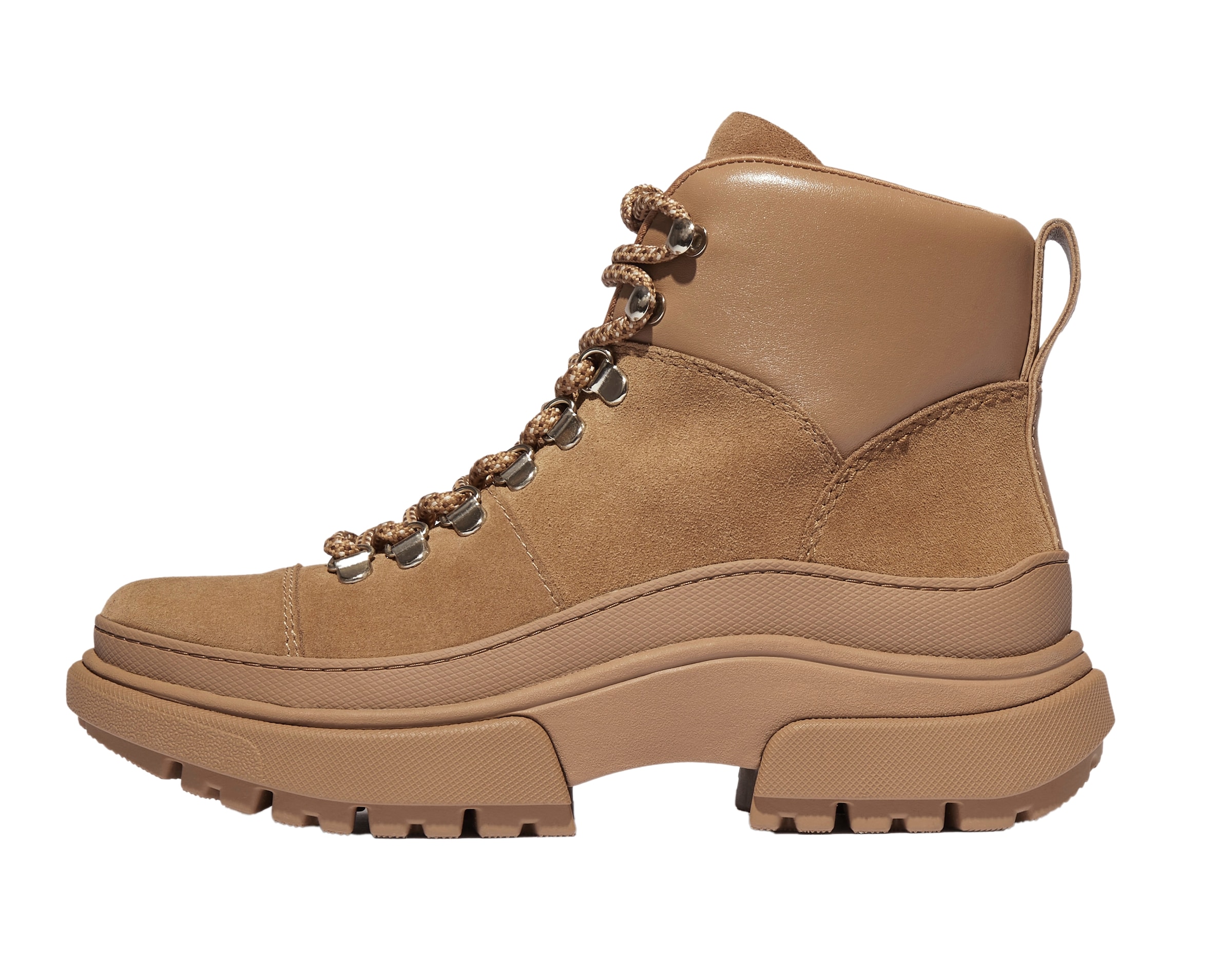 Fitflop Schnürboots »WYLDER SUEDE HIKER-LACE BOOTS«, Trekking Boots, Schnürstiefel mit robuster Plateausohle